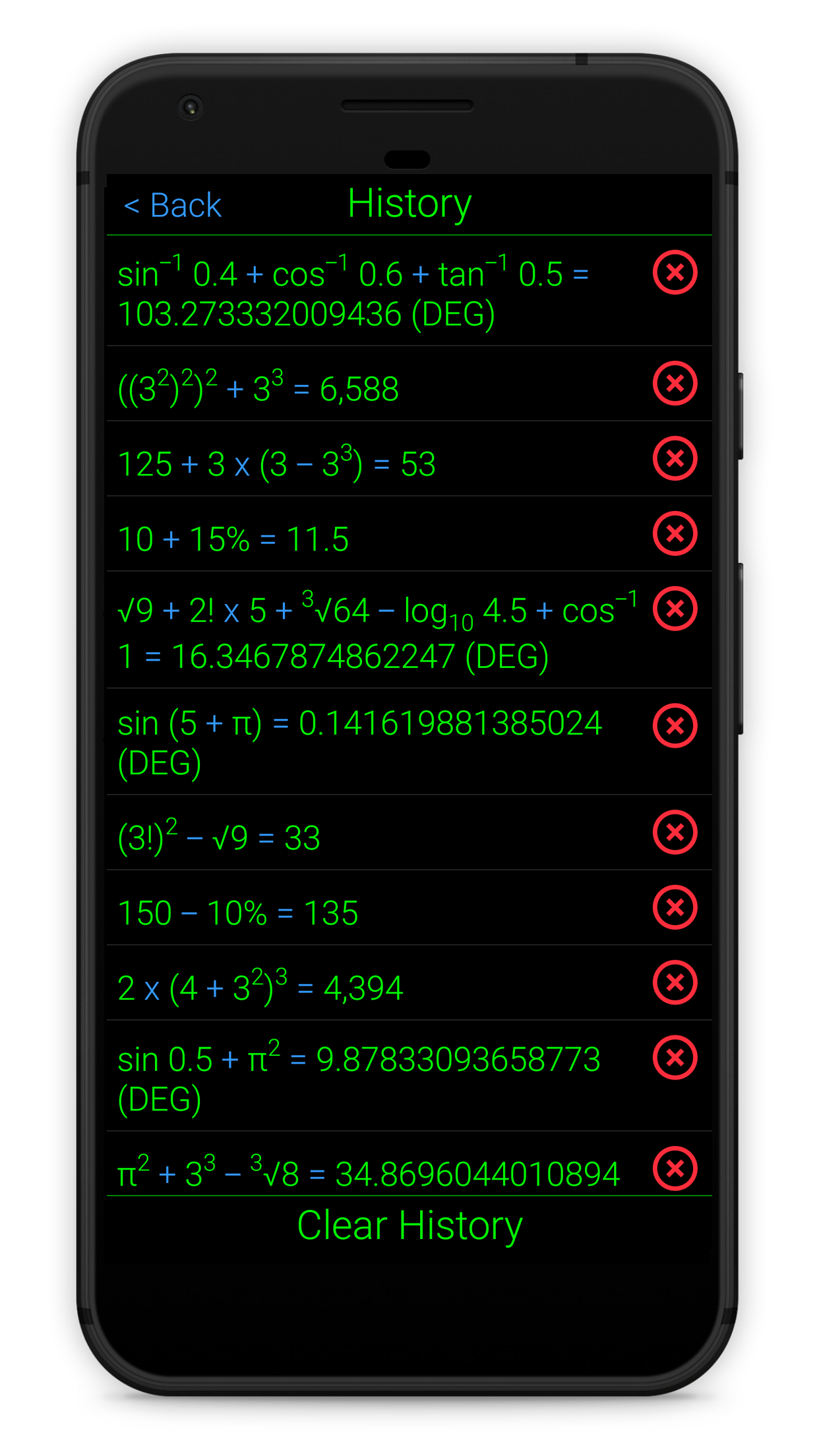اسکرین شات 2 برنامه Calculator