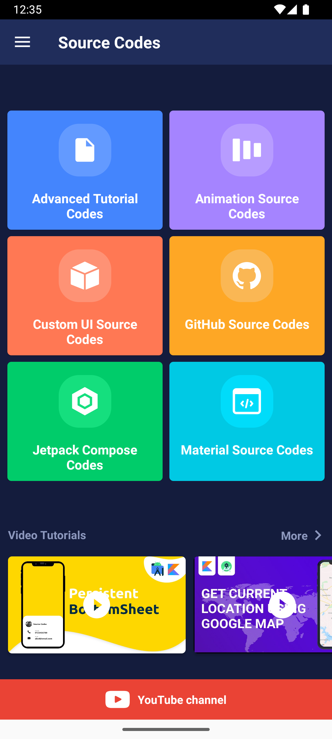 اسکرین شات 2 برنامه Source Codes - Learn Android