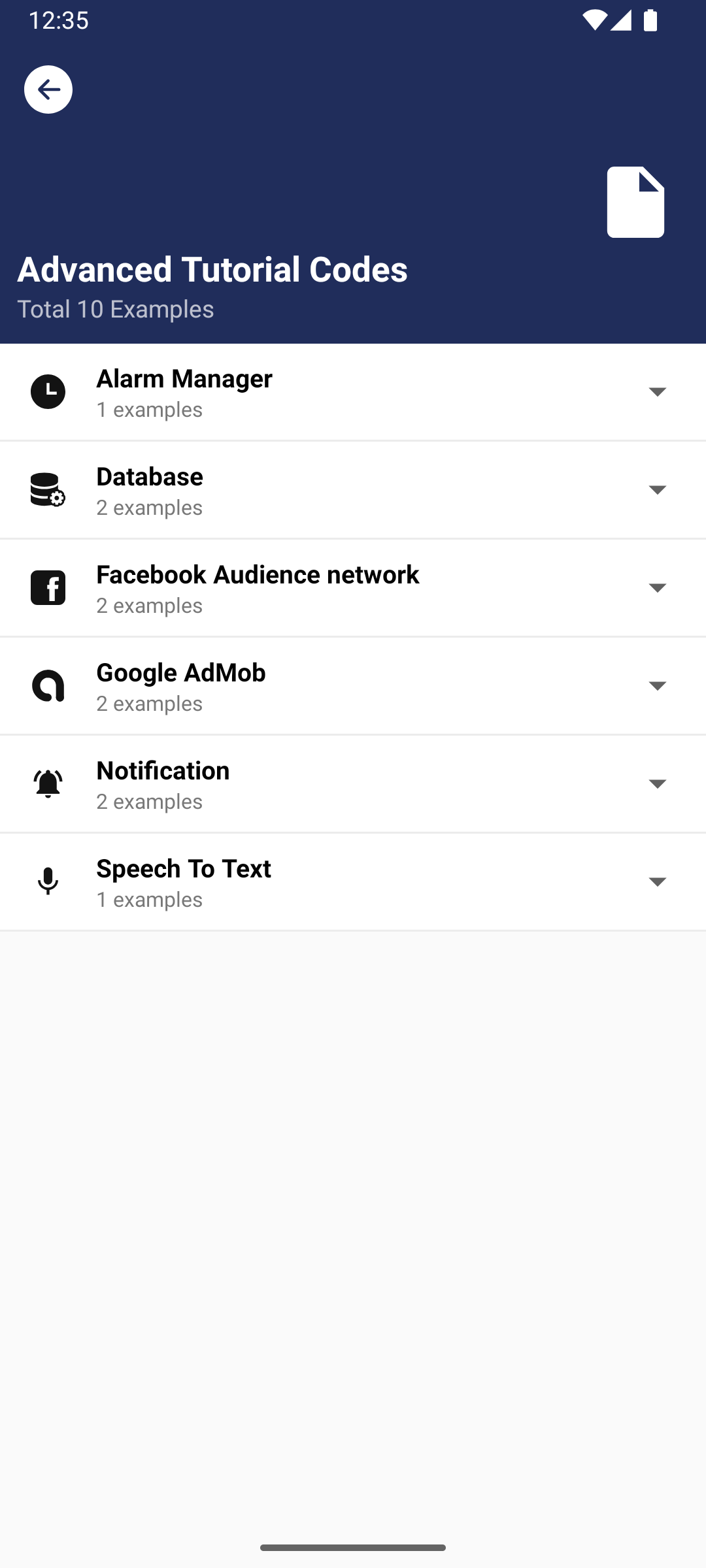 اسکرین شات 7 برنامه Source Codes - Learn Android