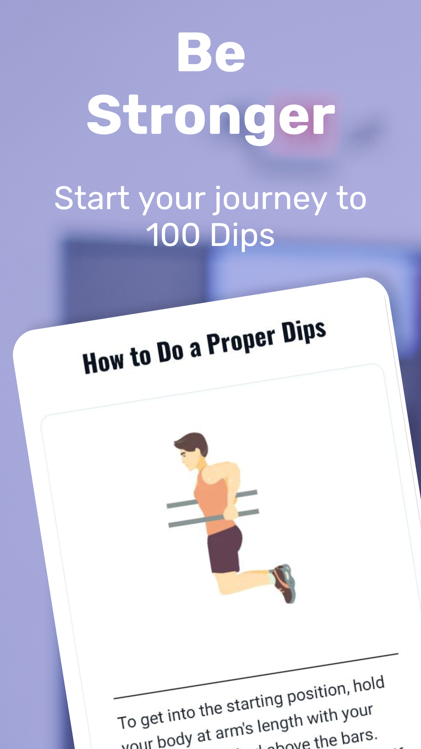 اسکرین شات 1 برنامه 100 Dips