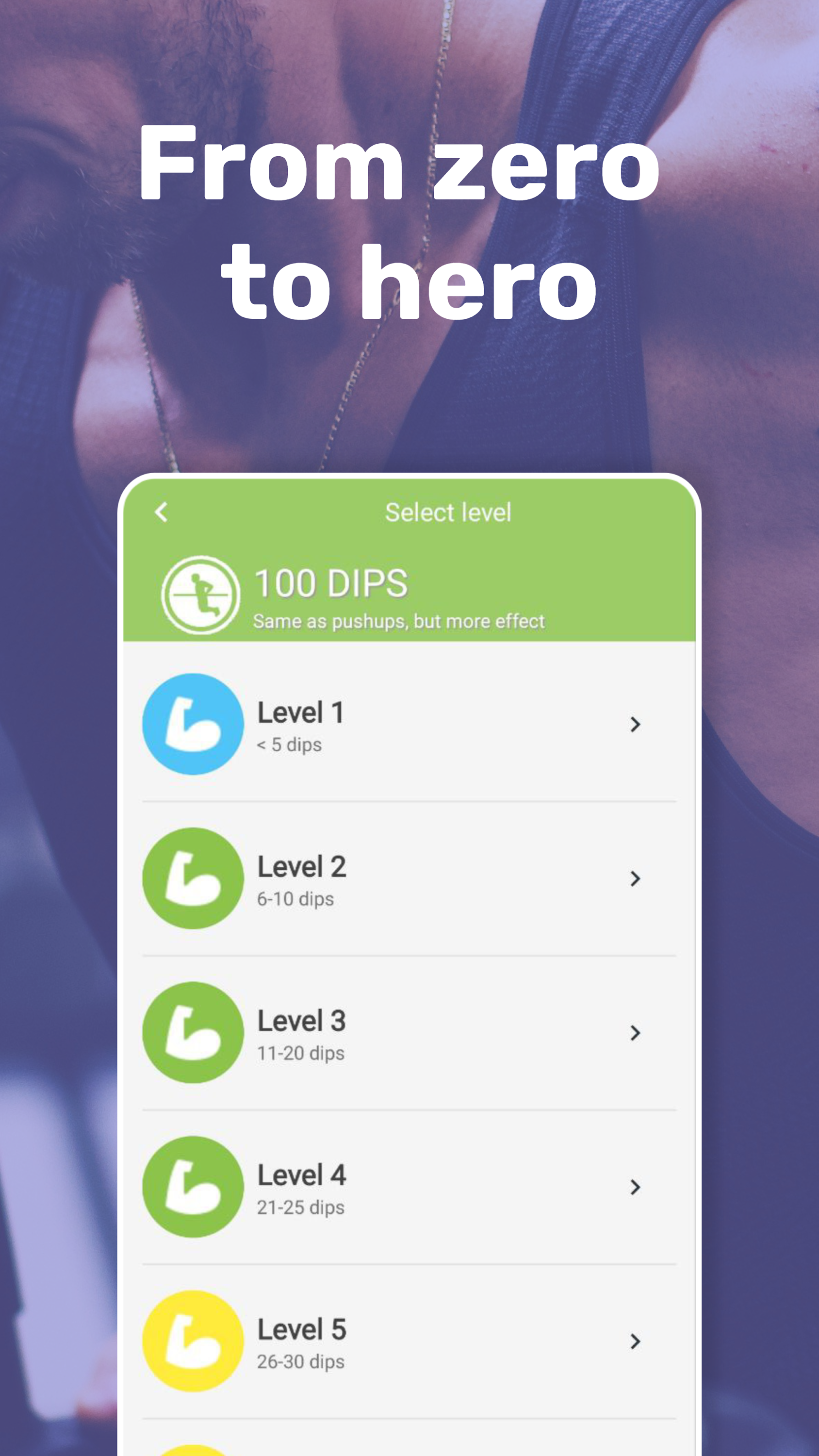 اسکرین شات 3 برنامه 100 Dips