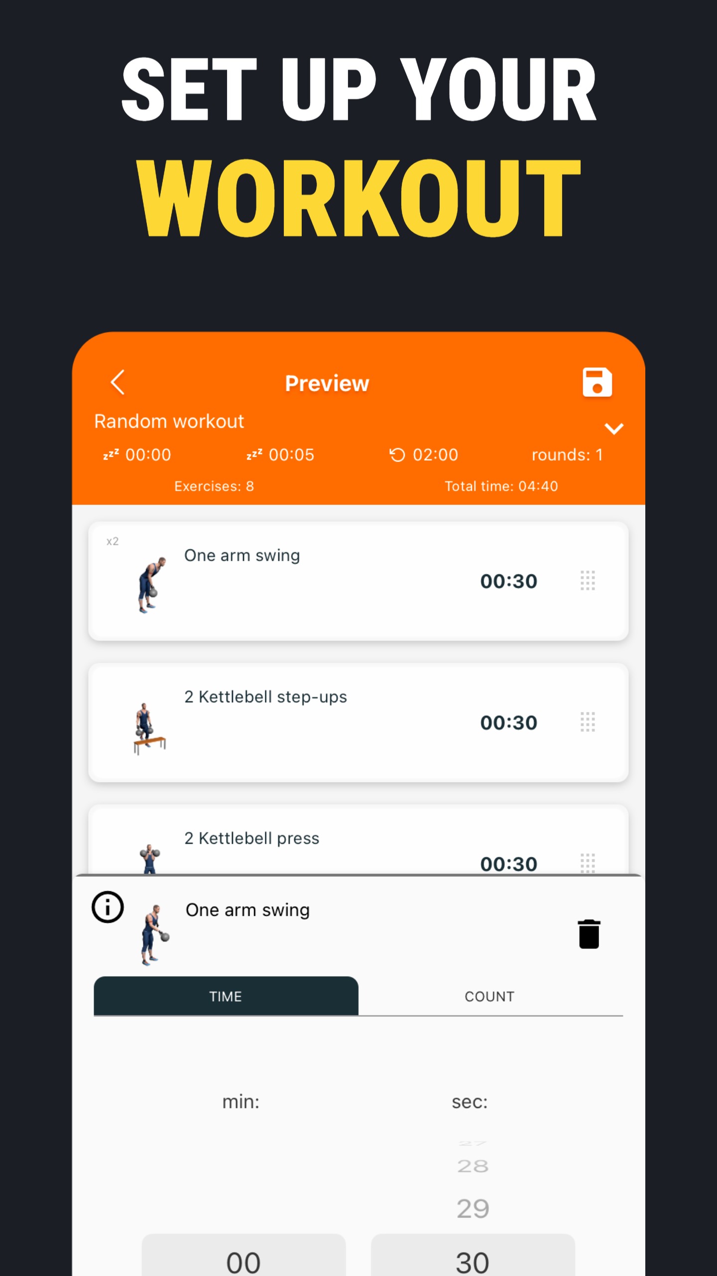 اسکرین شات 4 برنامه Kettlebell workouts for home