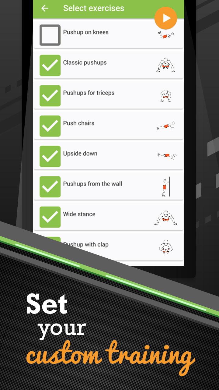 اسکرین شات 7 برنامه 100 Pushups workout BeStronger
