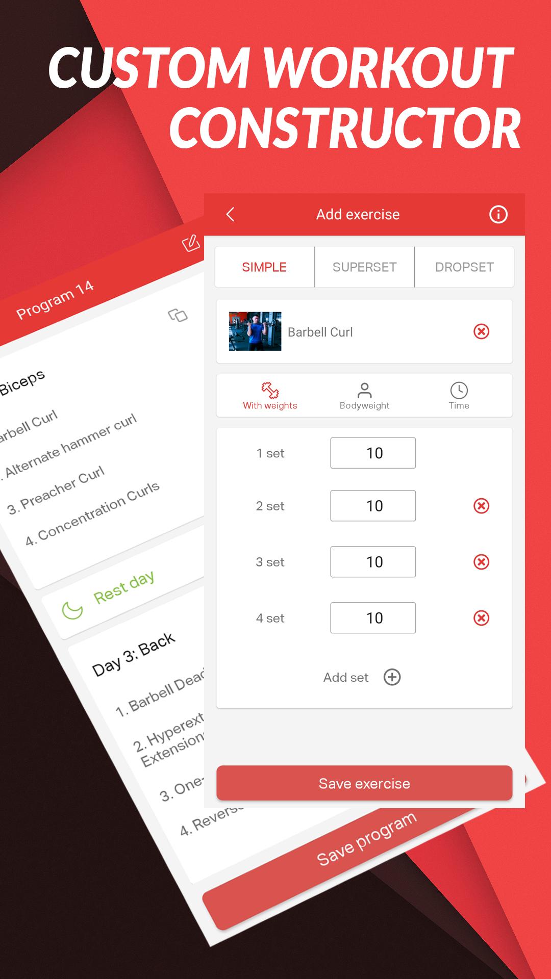 اسکرین شات 4 برنامه GT personal gym trainer