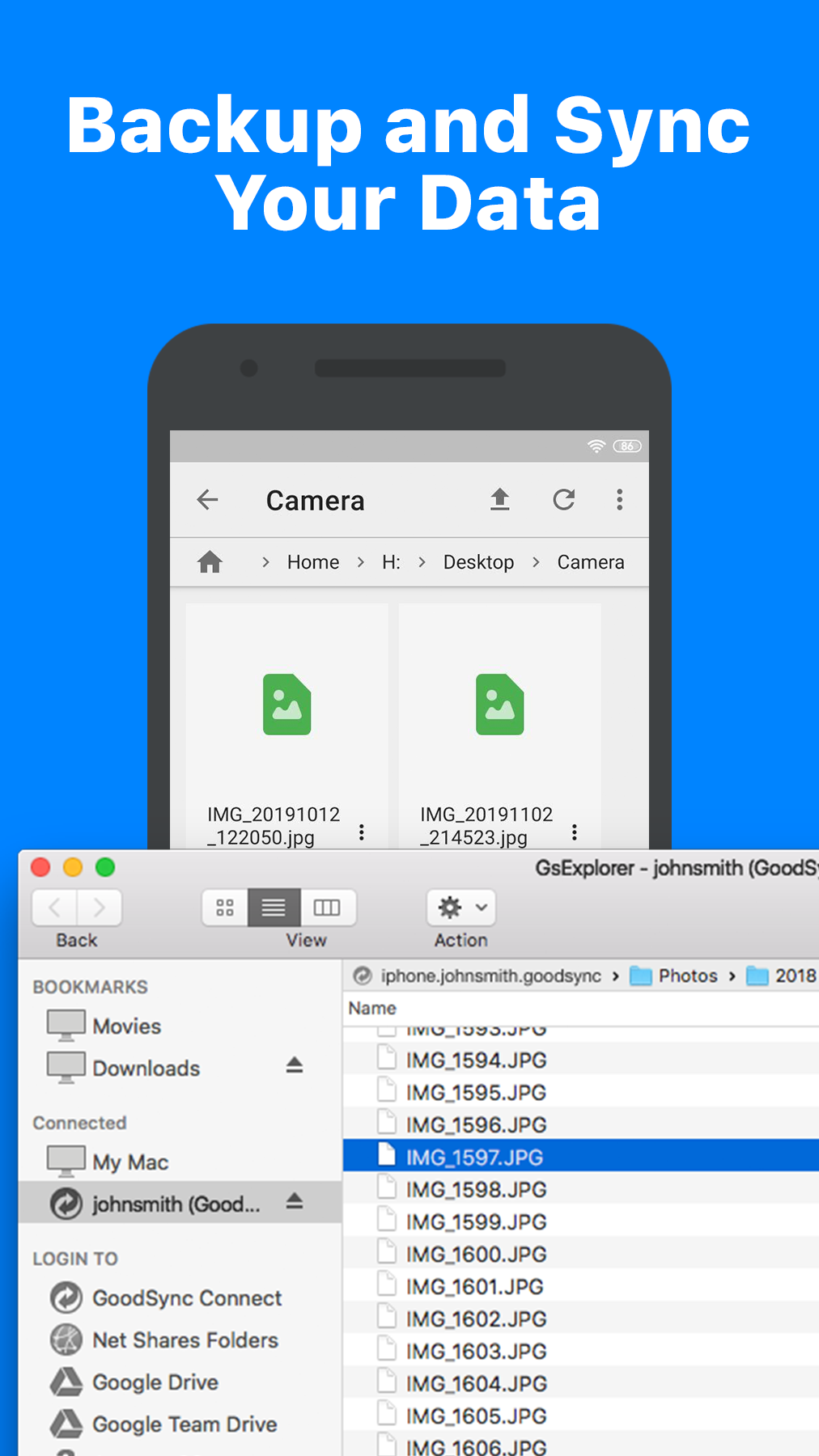 اسکرین شات 2 برنامه GoodSync