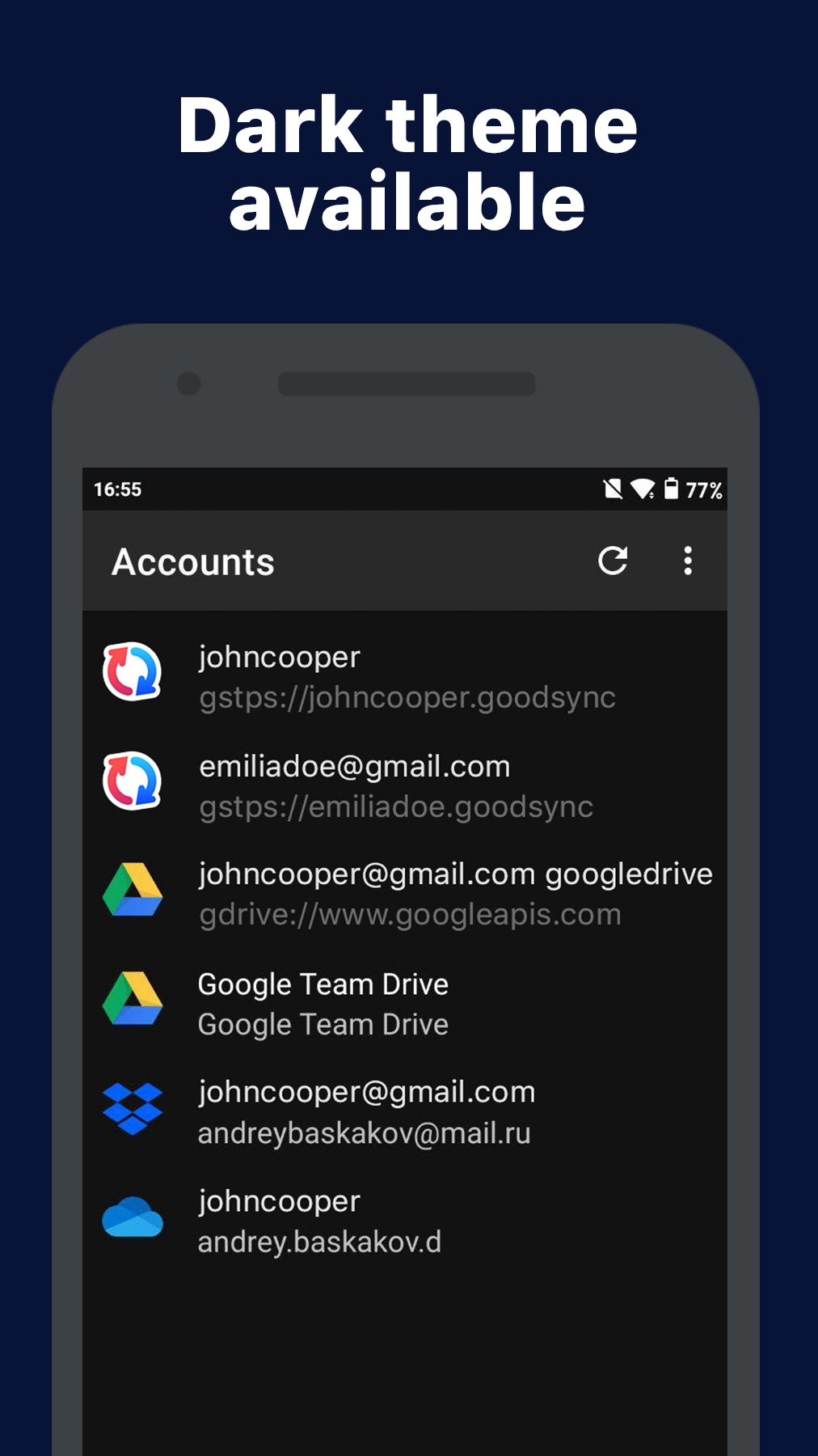 اسکرین شات 6 برنامه GoodSync