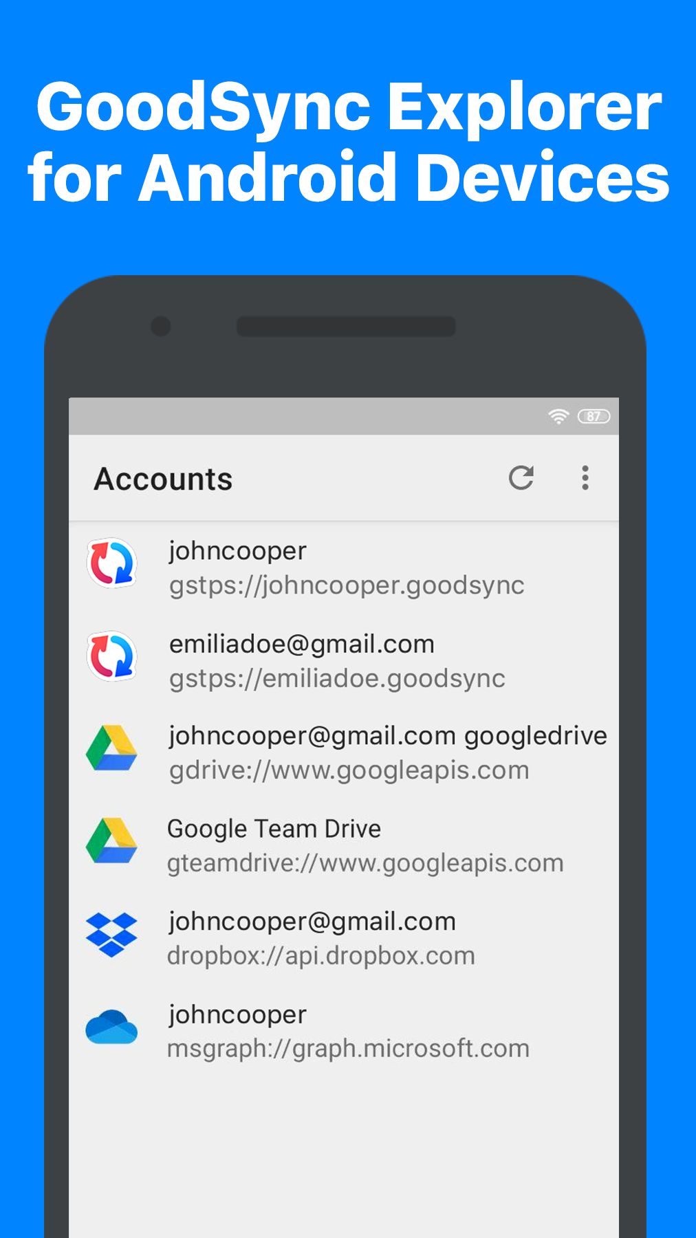 اسکرین شات 1 برنامه GoodSync