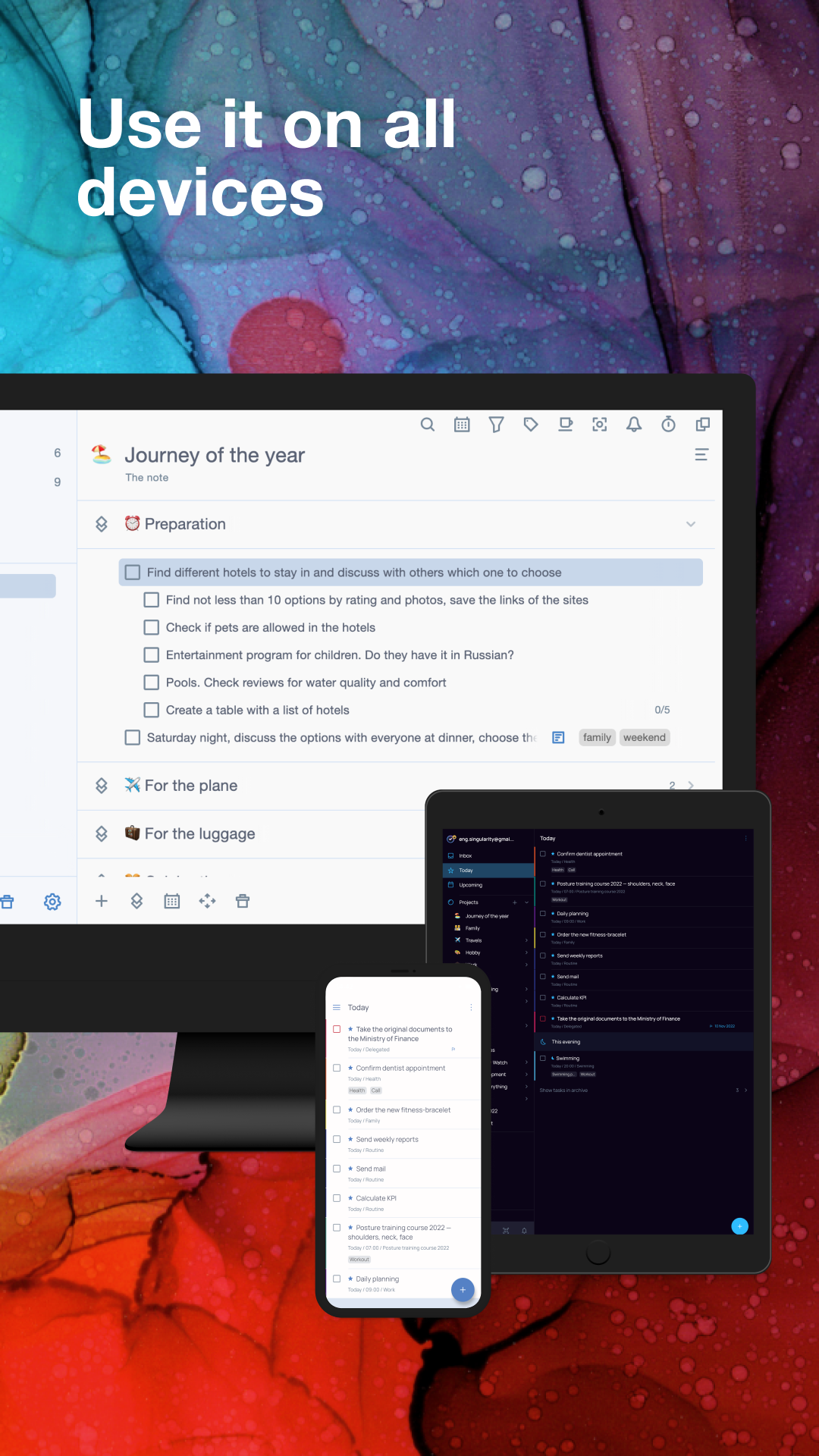 اسکرین شات 7 برنامه SingularityApp: To Do Lists