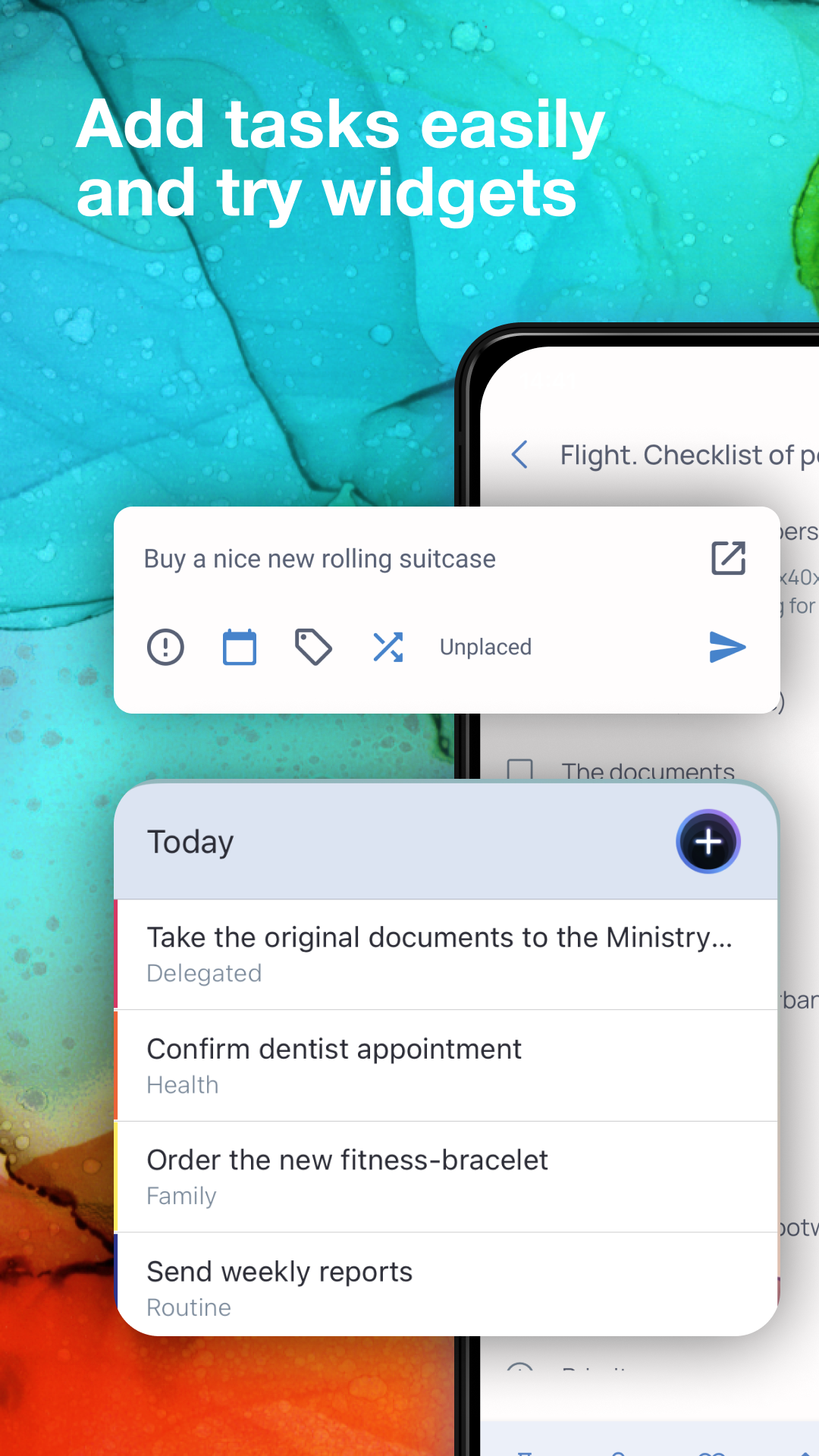 اسکرین شات 2 برنامه SingularityApp: To Do Lists