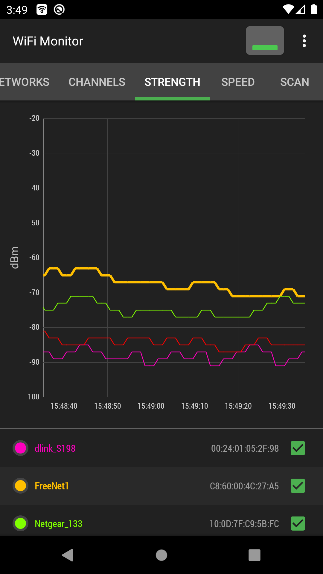 اسکرین شات 7 برنامه WiFi Monitor: network analyzer
