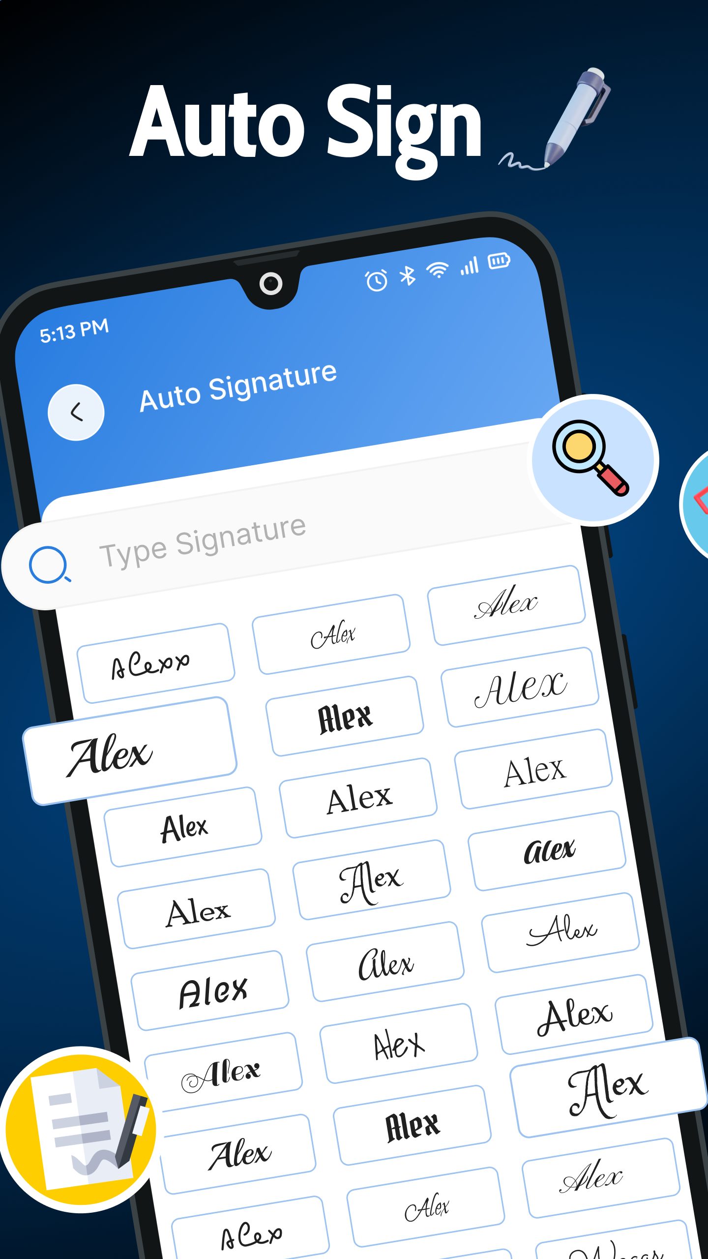 اسکرین شات 3 برنامه Signature Maker: Sign Creator