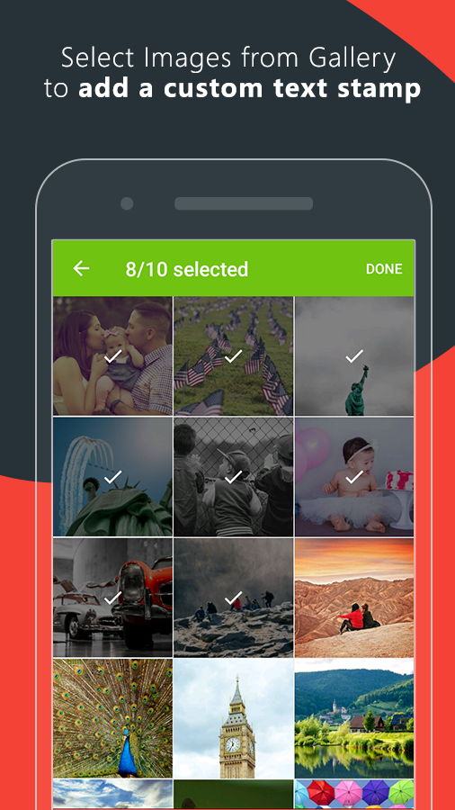 اسکرین شات 1 برنامه Add Timestamp on Gallery Photo