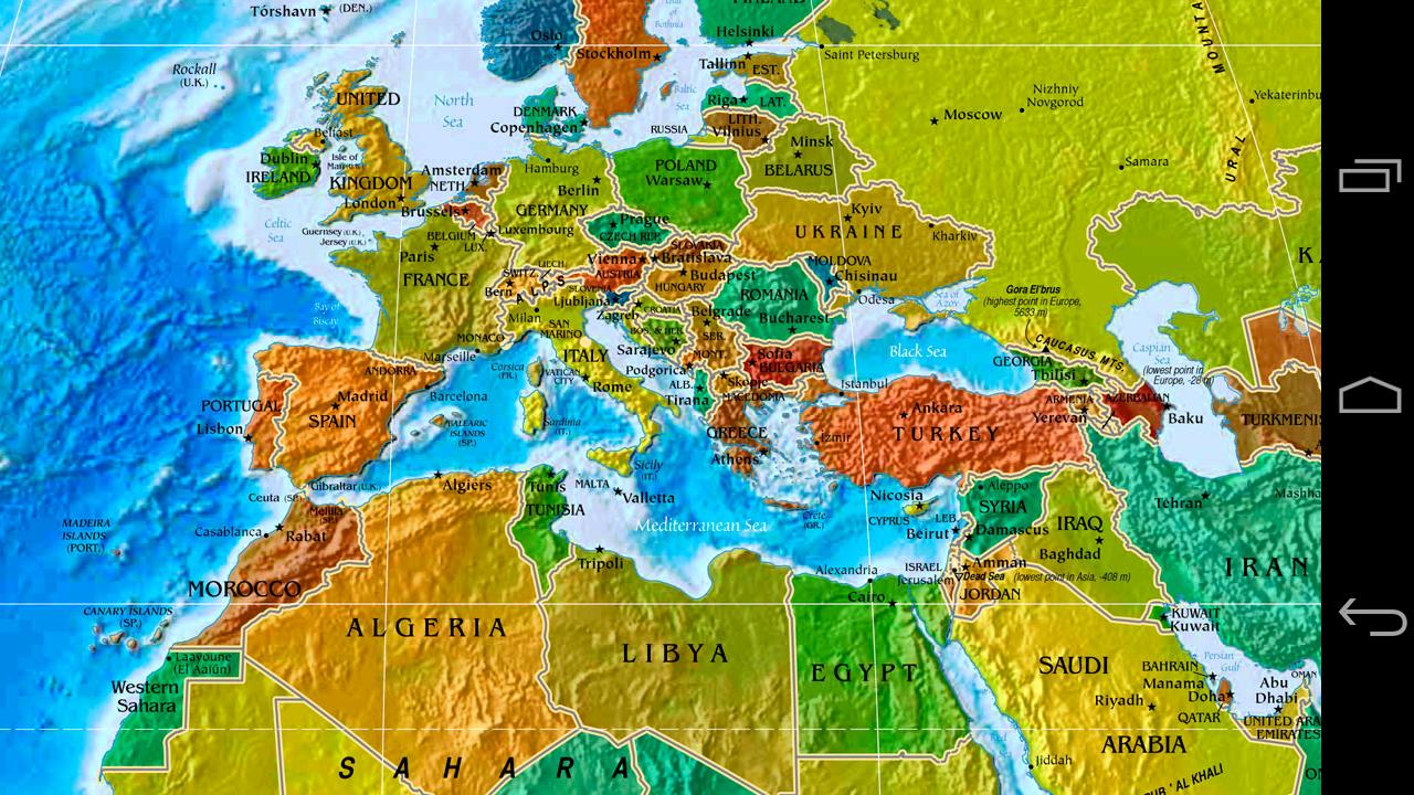اسکرین شات 2 برنامه World Map