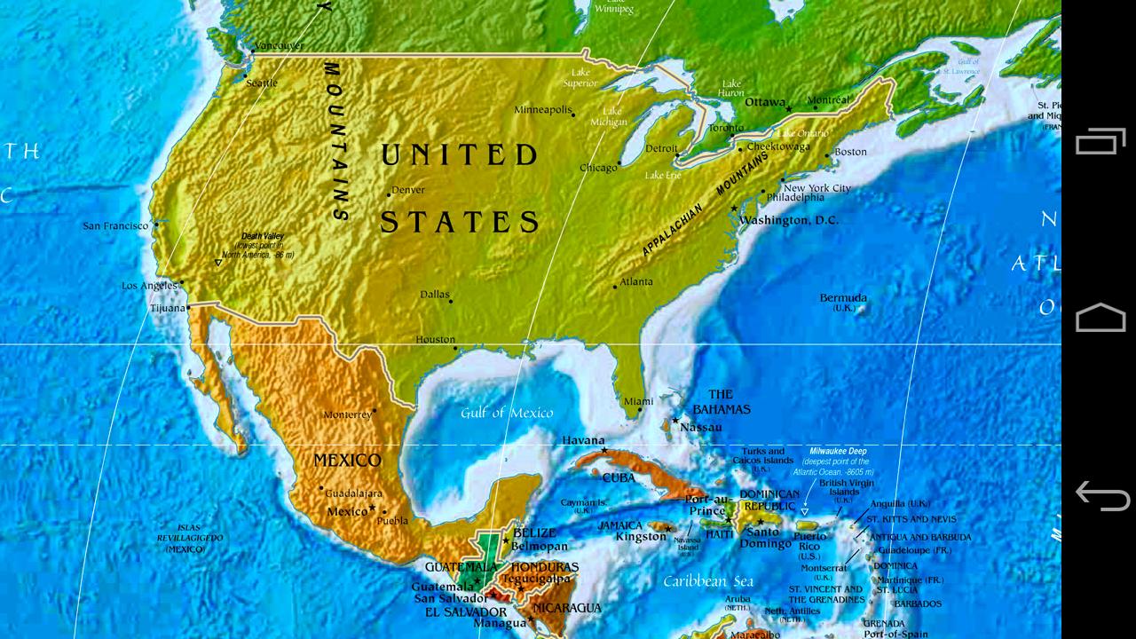 اسکرین شات 1 برنامه World Map