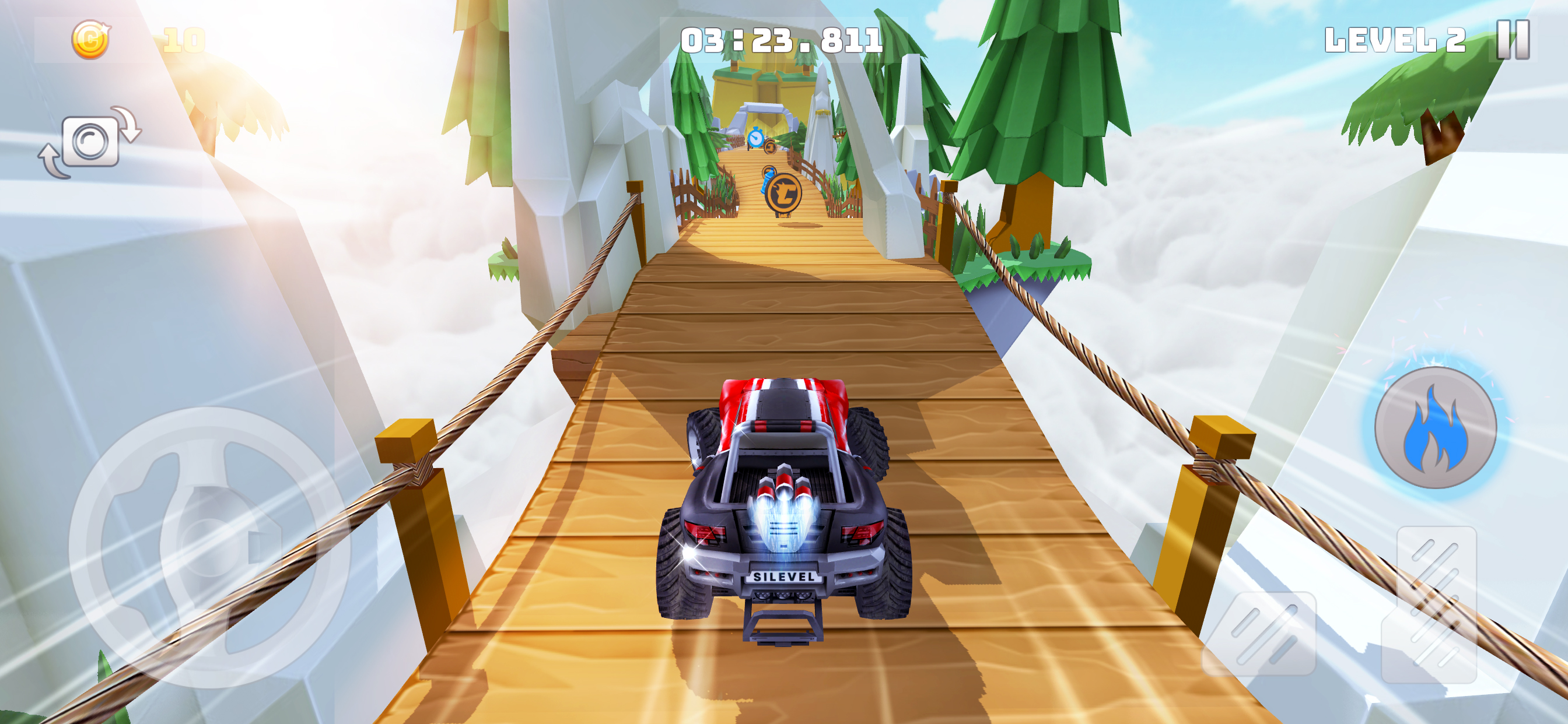 اسکرین شات 1 بازی Mountain Climb: Stunt Car Game