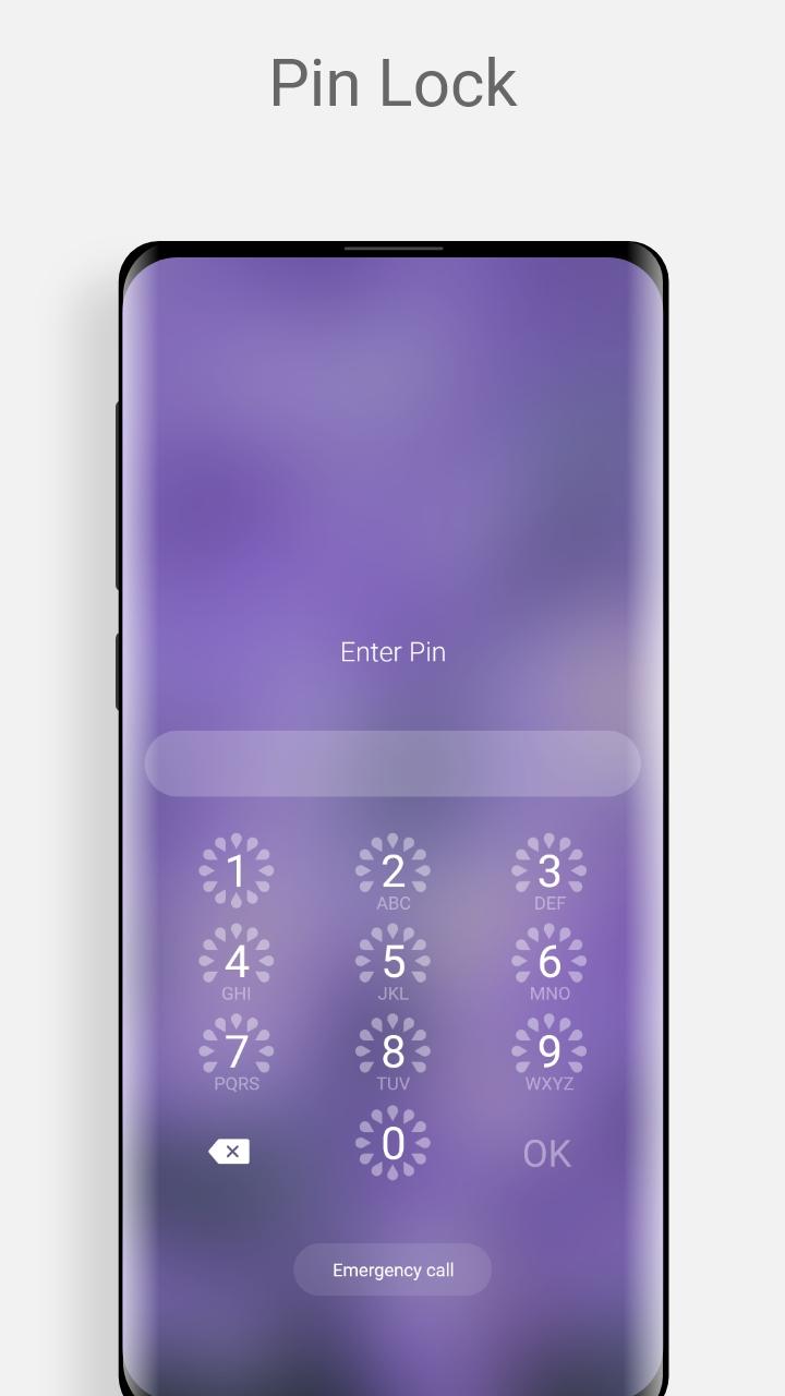 اسکرین شات 3 برنامه Flower Lock Screen