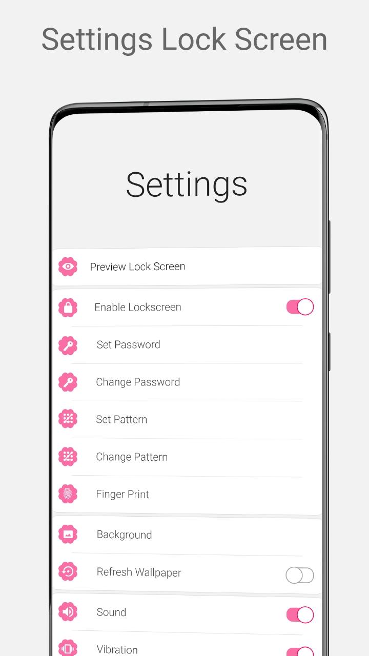 اسکرین شات 5 برنامه Flower Lock Screen