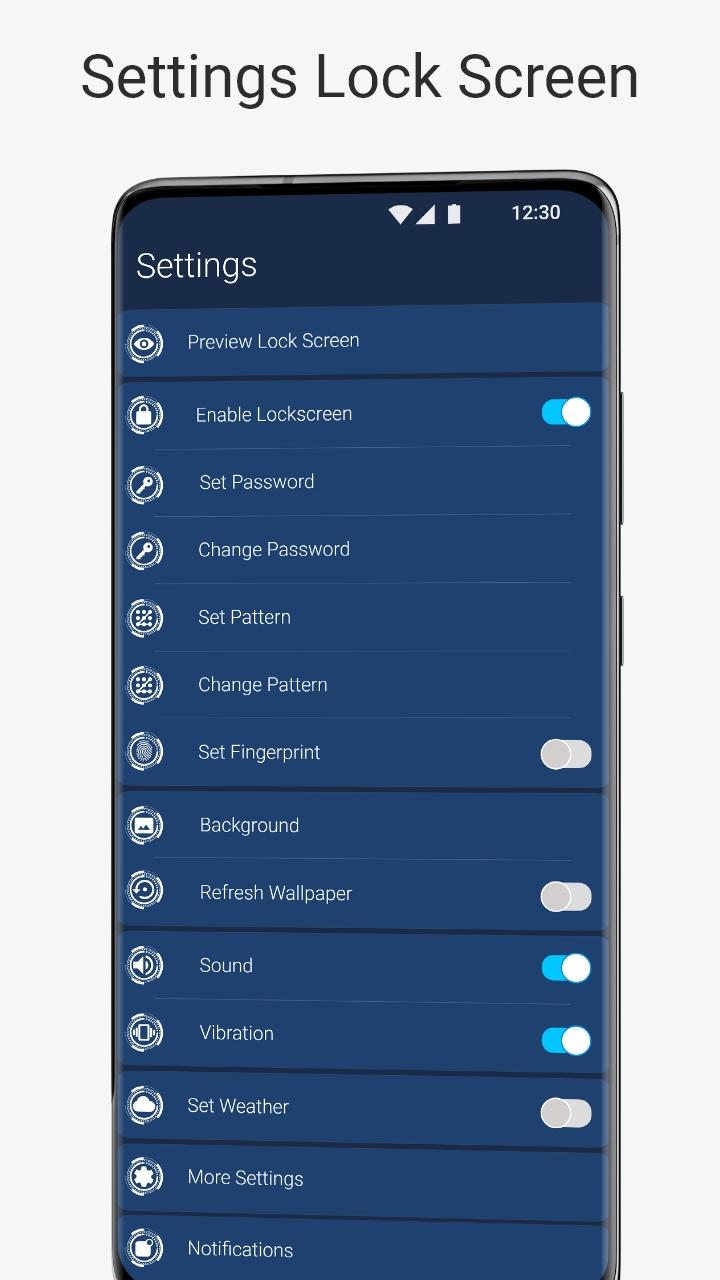 اسکرین شات 5 برنامه Modern Style Lockscreen