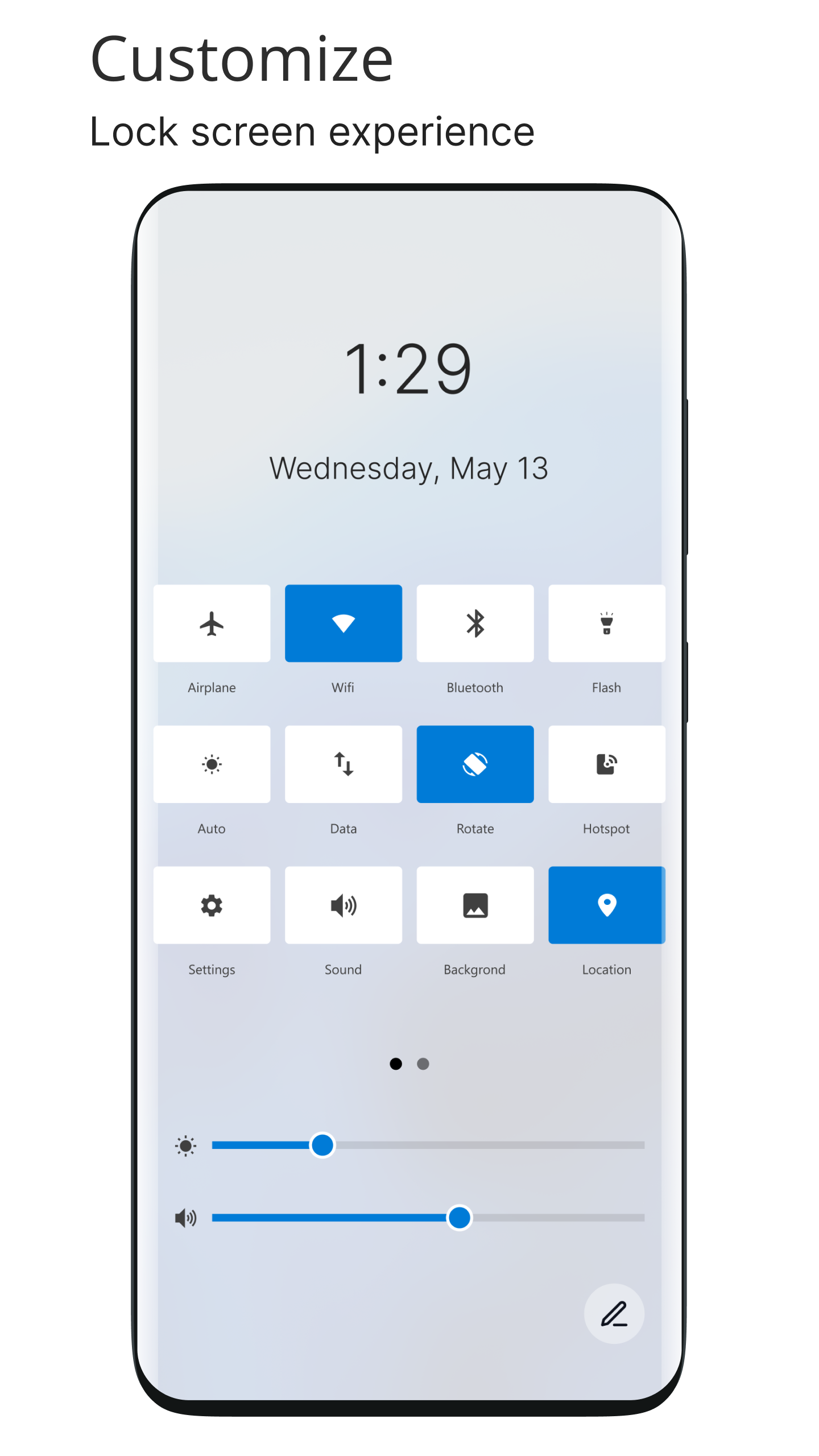 اسکرین شات 1 برنامه Win 11 Style lock screen