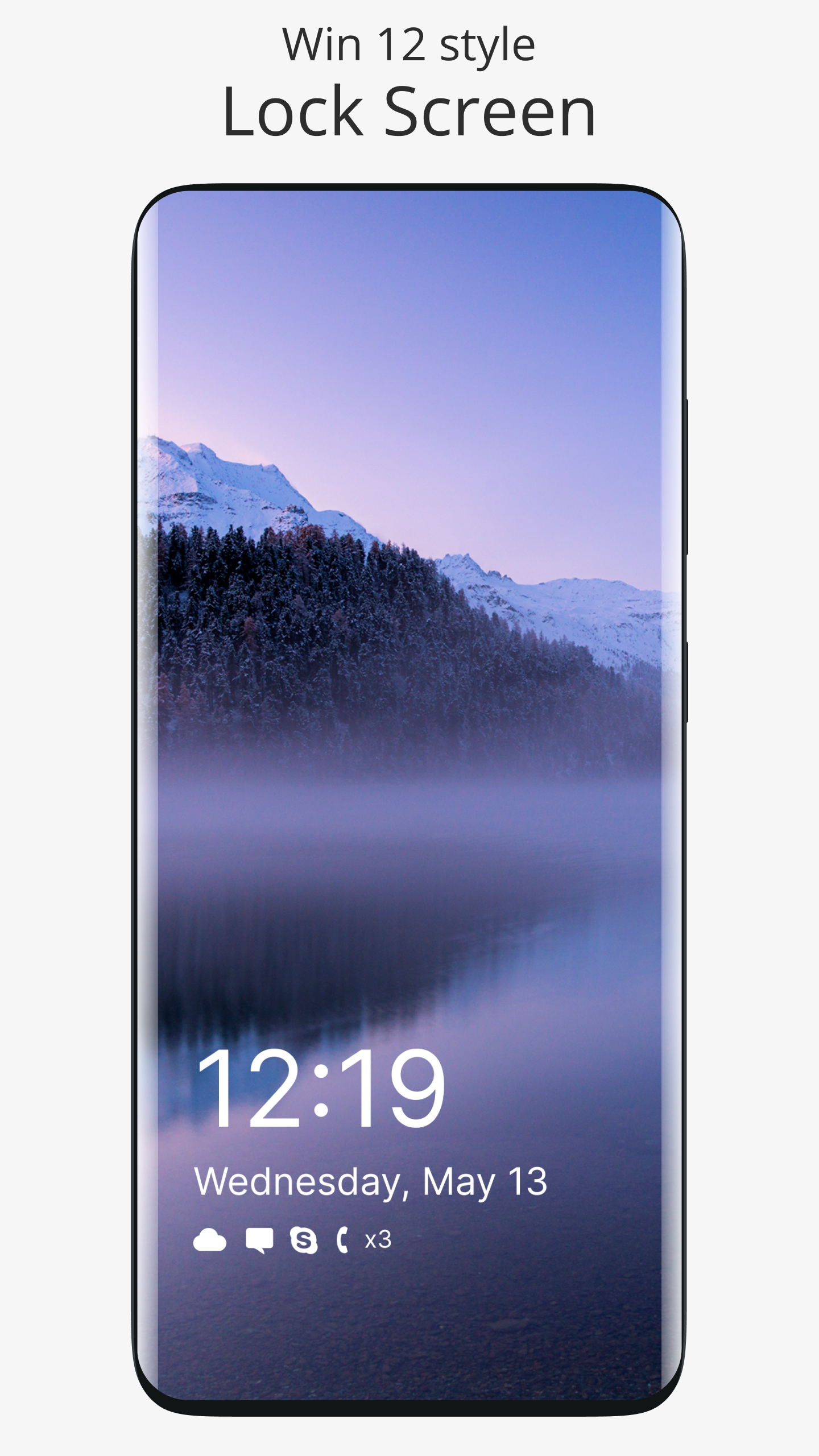 اسکرین شات 5 برنامه Win 11 Style lock screen