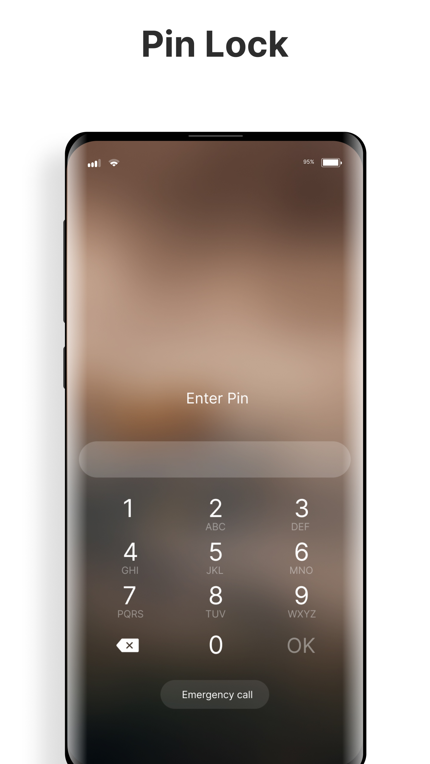 اسکرین شات 6 برنامه Android 13 Style Lock screen