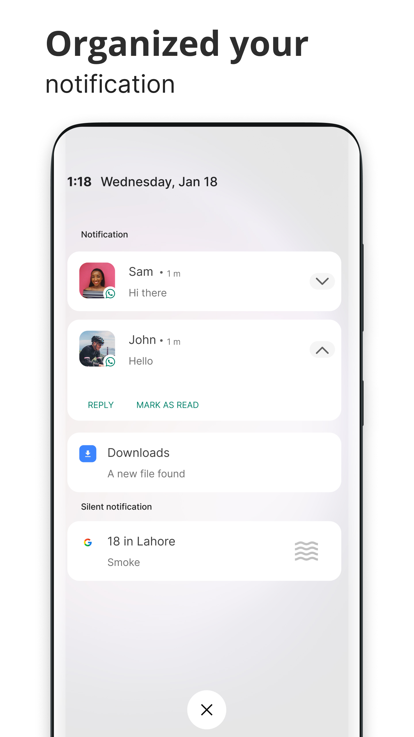 اسکرین شات 3 برنامه Android 13 Style Lock screen