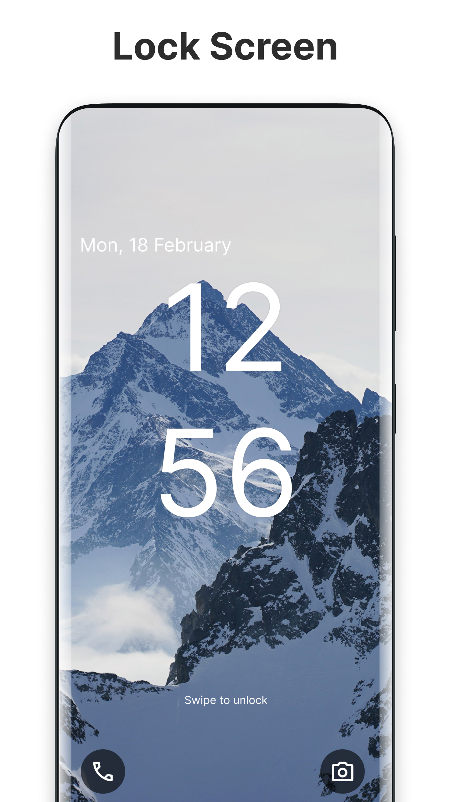 اسکرین شات 1 برنامه Android 13 Style Lock screen