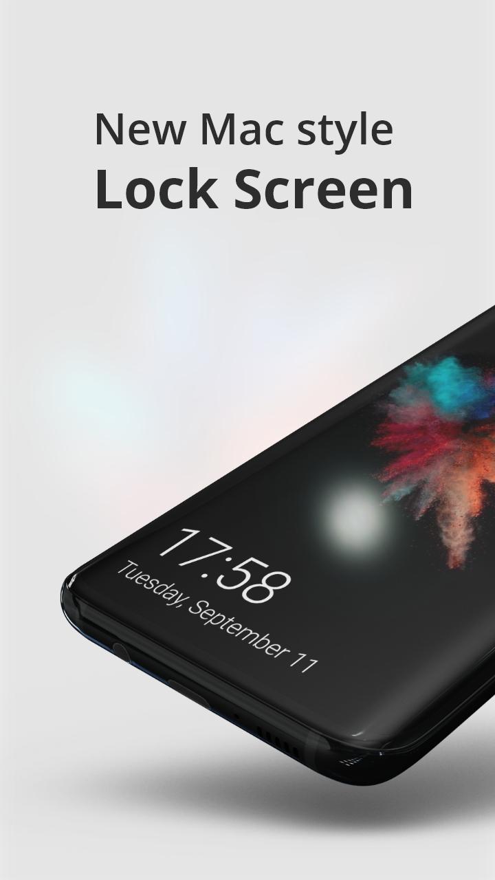 اسکرین شات 1 برنامه Lock Screen MAC Style