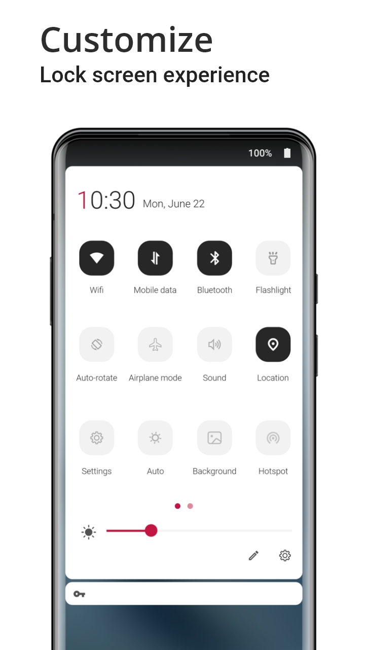 اسکرین شات 2 برنامه Locks Screen OnePlus Style