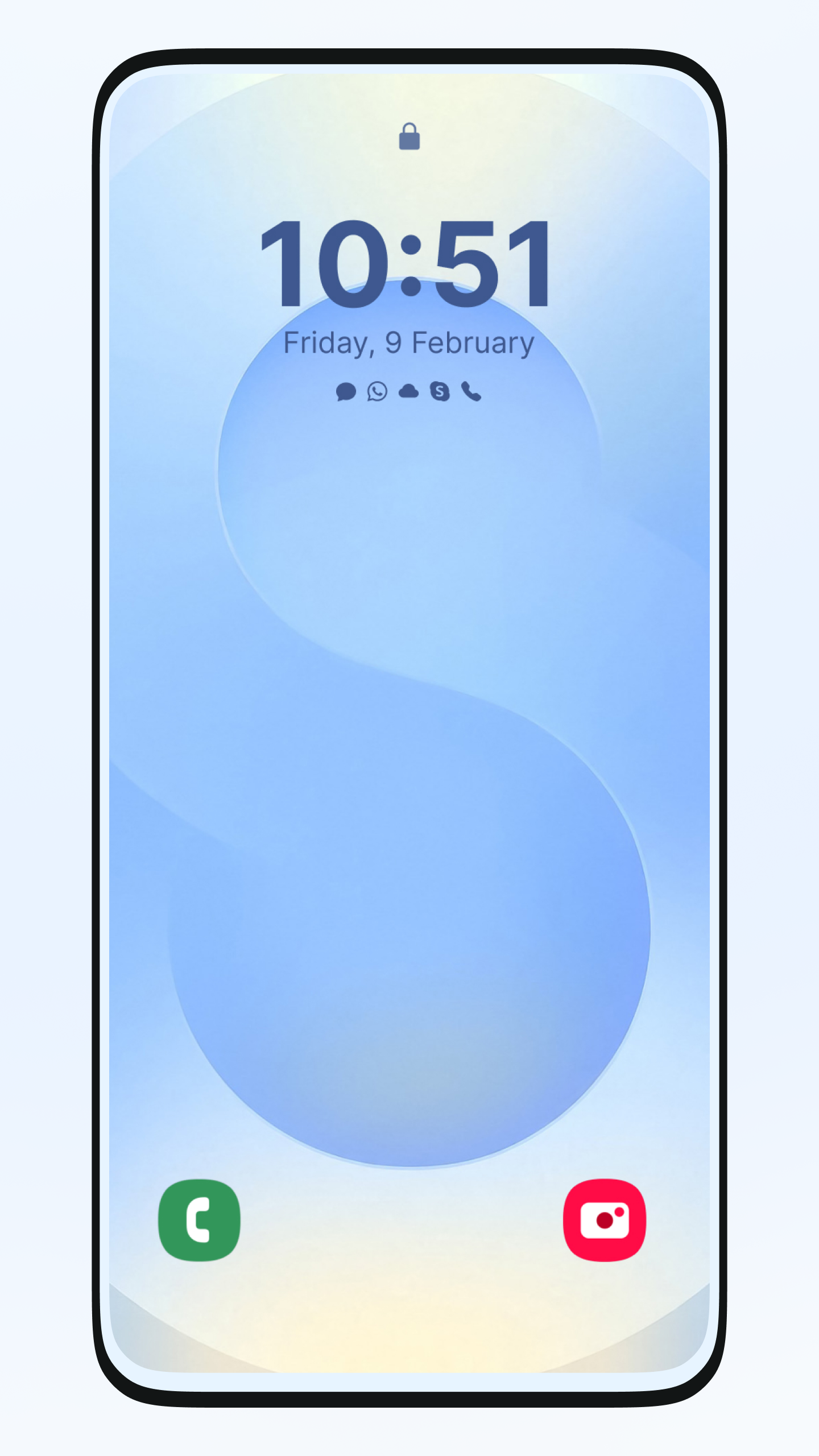 اسکرین شات 1 برنامه Lock Screen S25 Style