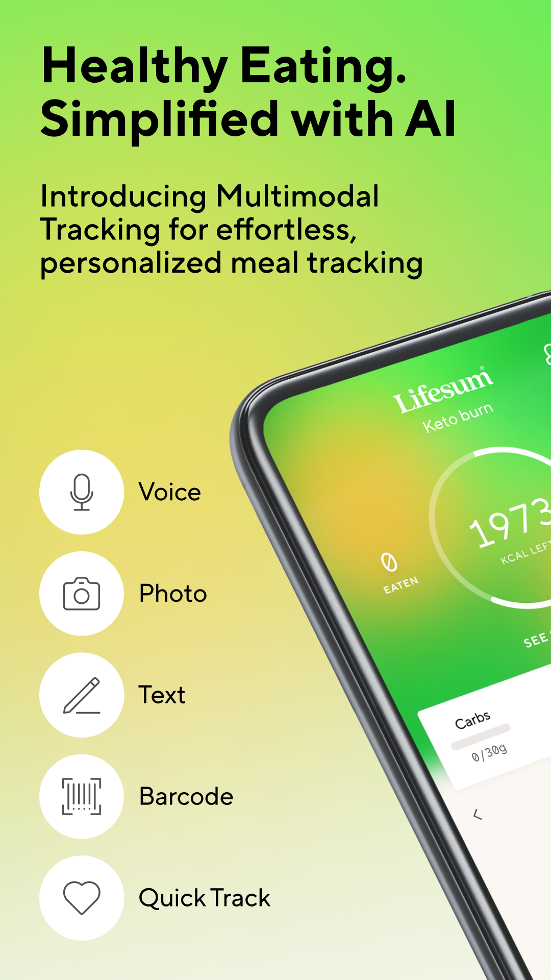 اسکرین شات برنامه Lifesum: AI Calorie Tracker 1