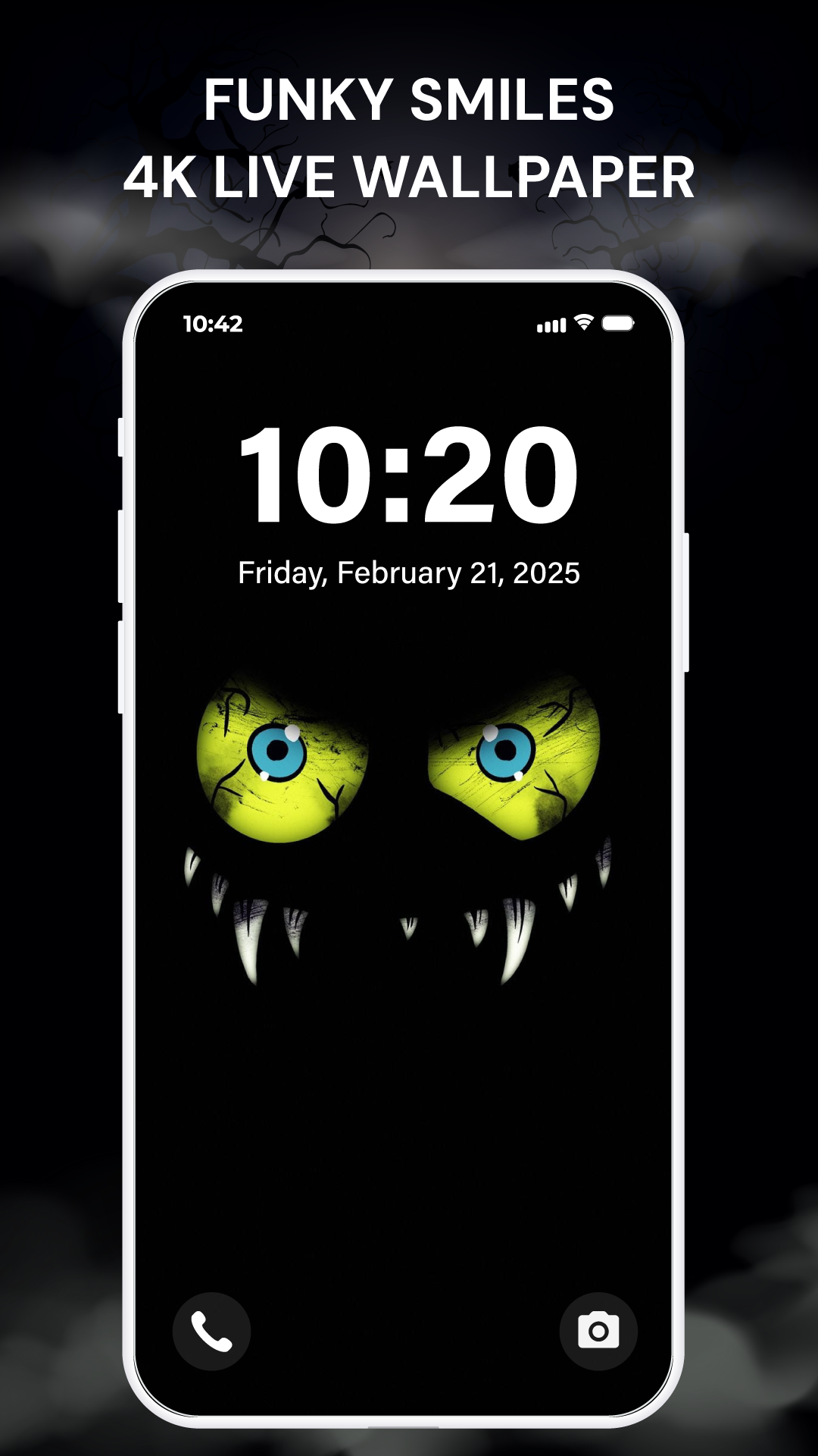 اسکرین شات 2 برنامه Silly Smile Live Wallpaper 4K