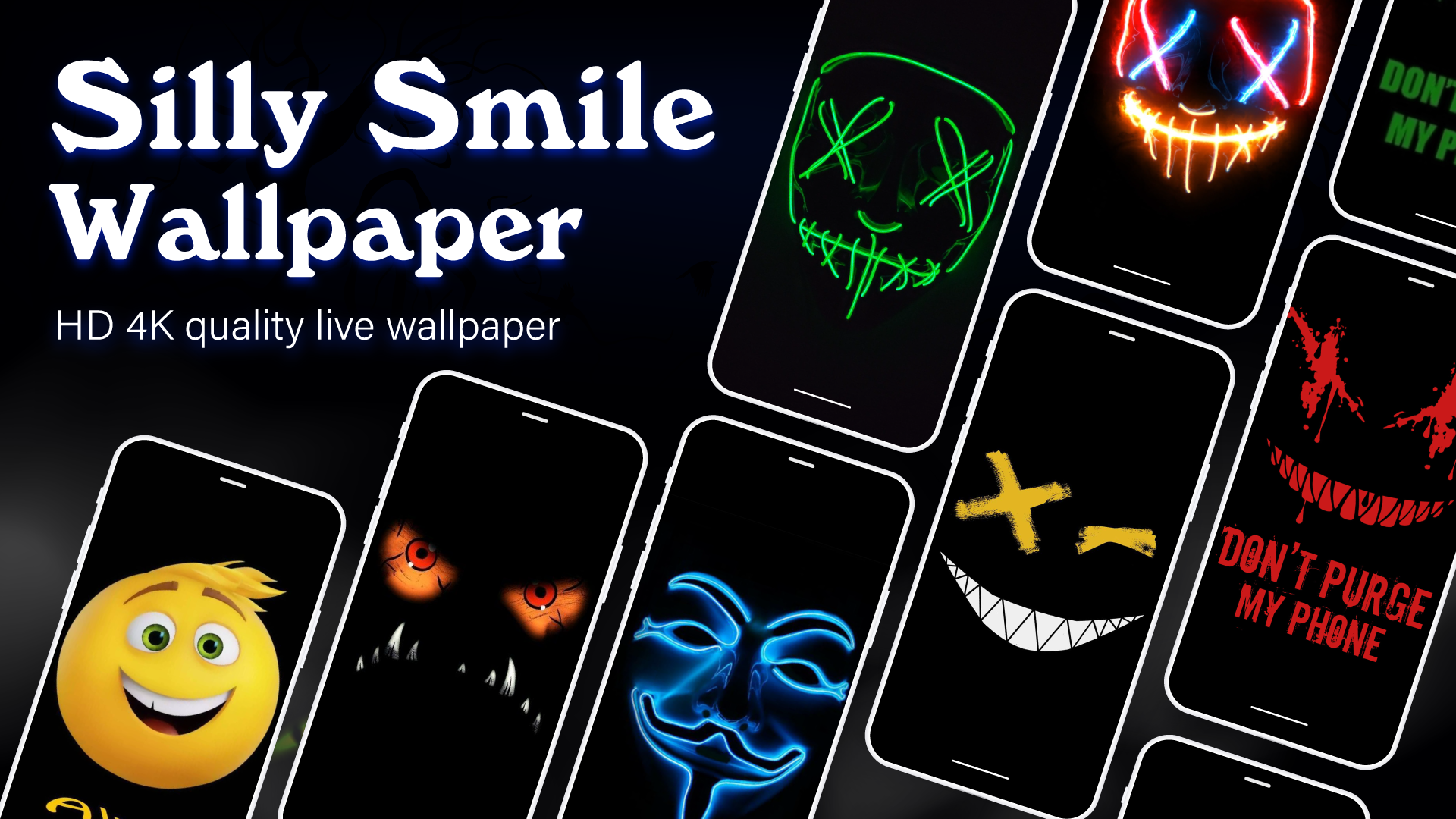 اسکرین شات 1 برنامه Silly Smile Live Wallpaper 4K
