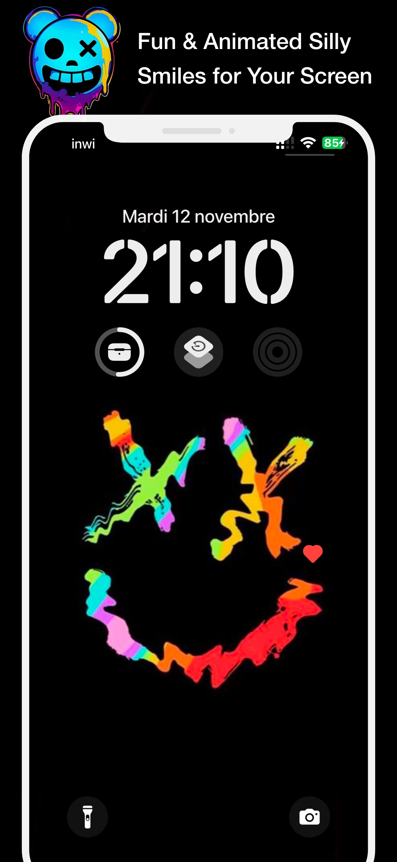 اسکرین شات 3 برنامه Silly Smiles Live Wallpaper