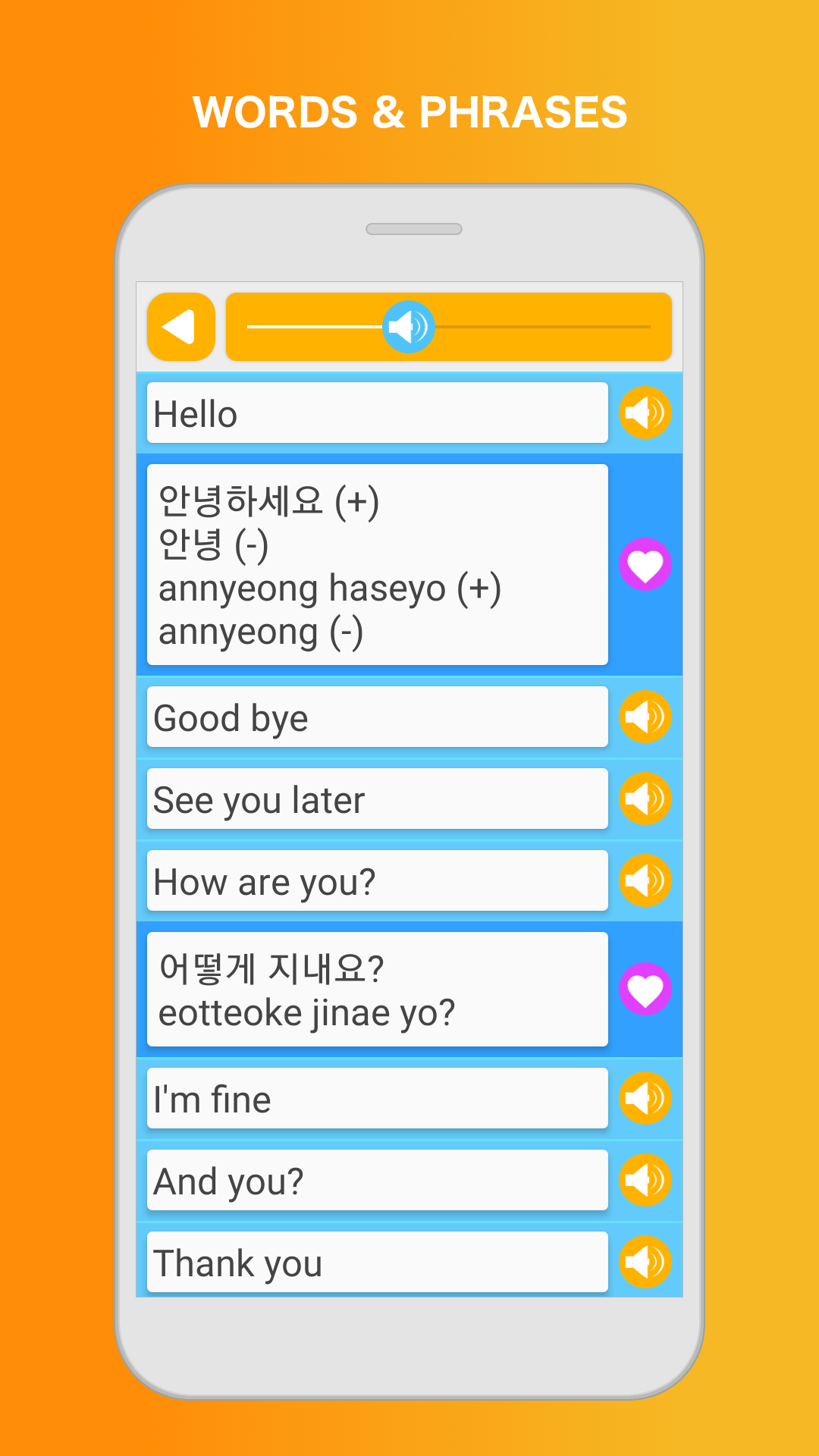 اسکرین شات 3 برنامه Learn Korean Speak Language