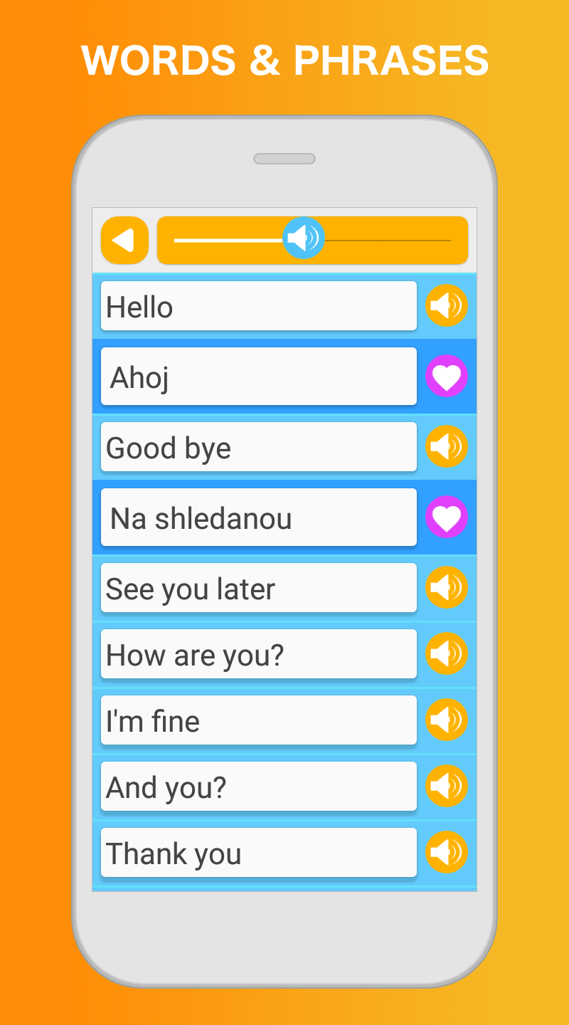 اسکرین شات 2 برنامه Learn Czech Language