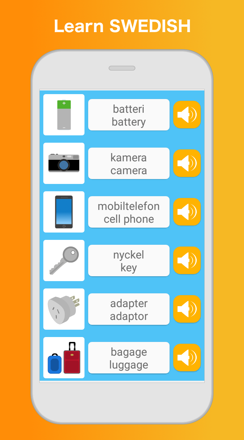 اسکرین شات 3 برنامه Learn Swedish Language