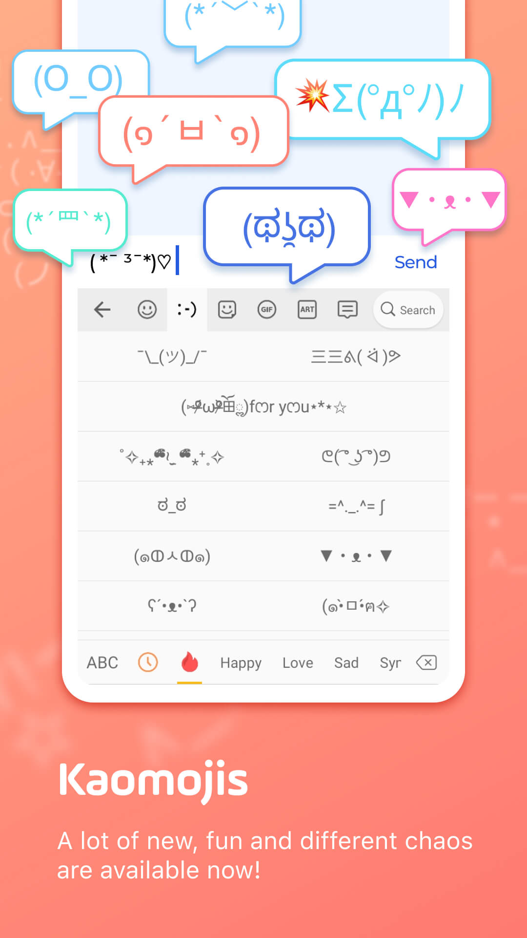 اسکرین شات 6 برنامه Facemoji AI Emoji Keyboard