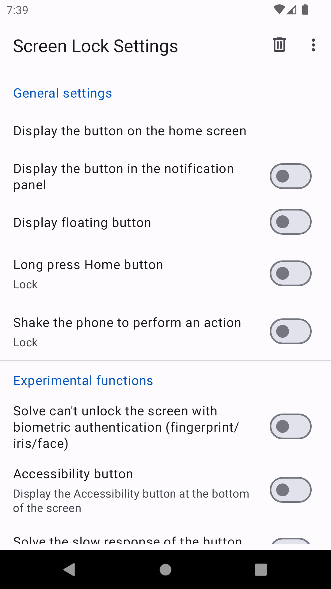 اسکرین شات 1 برنامه Screen Lock : turn off screen