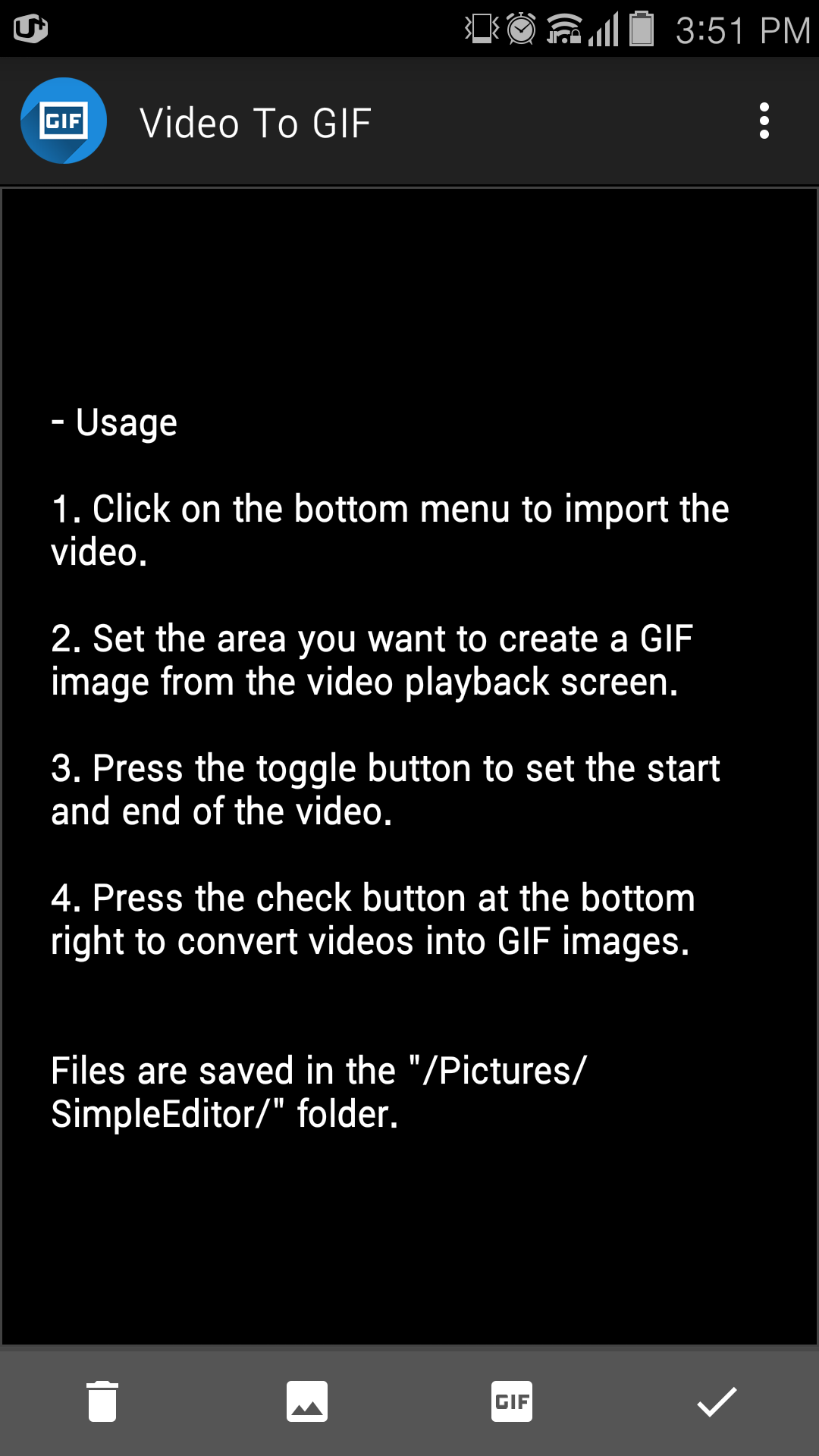 اسکرین شات 1 برنامه Ultra-High Quality GIF Maker