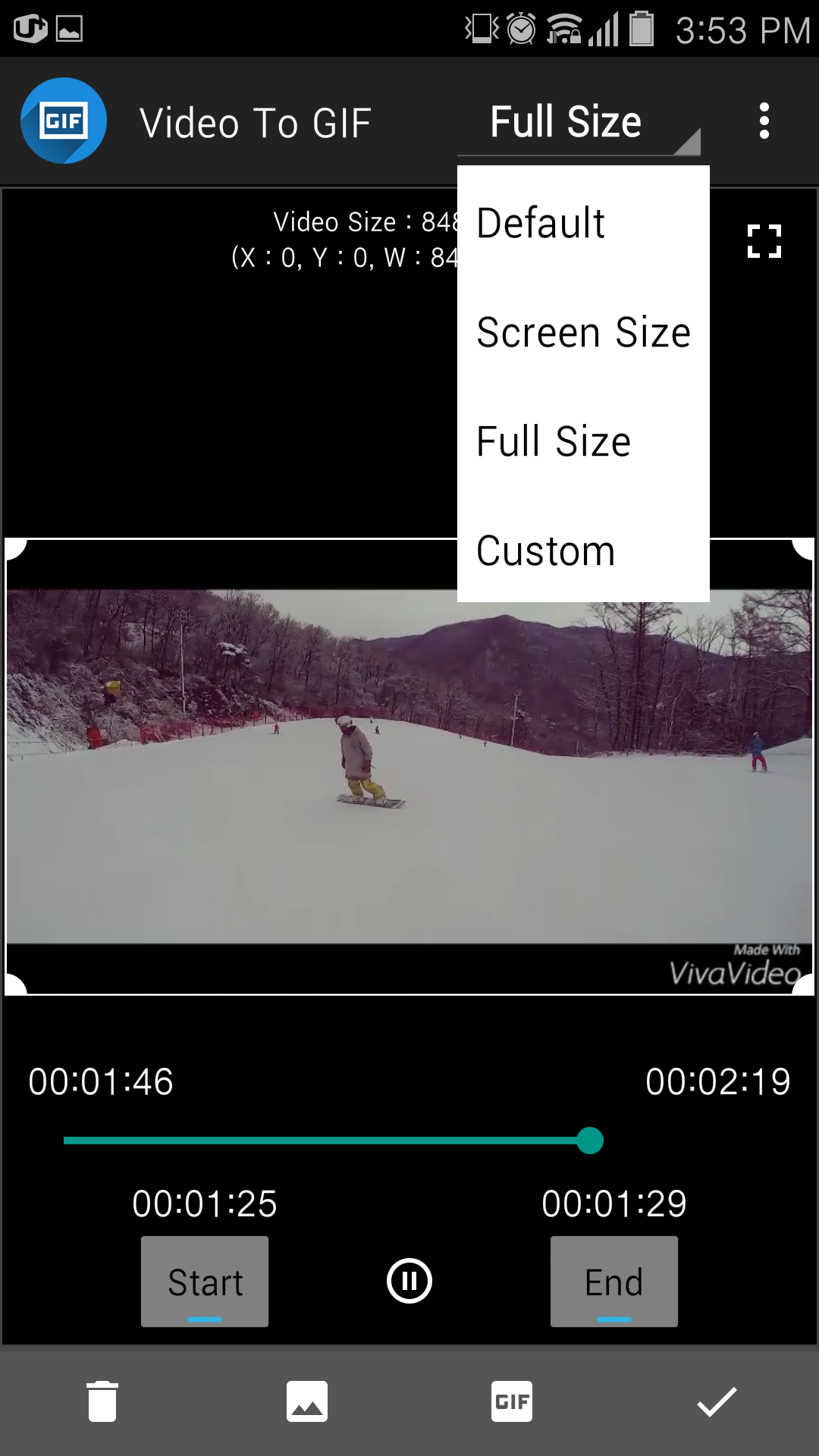 اسکرین شات 3 برنامه Ultra-High Quality GIF Maker