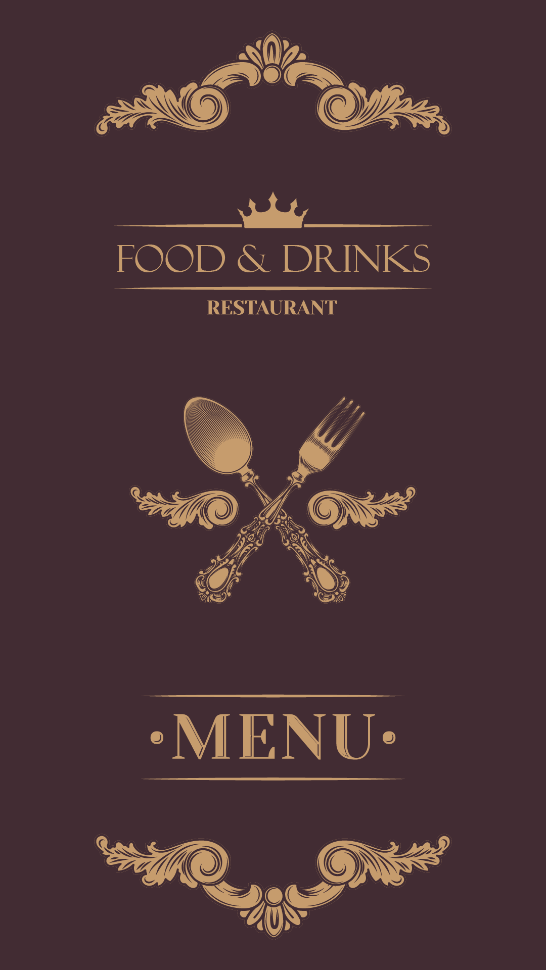 اسکرین شات 2 برنامه Vintage Design - Menu and Logo