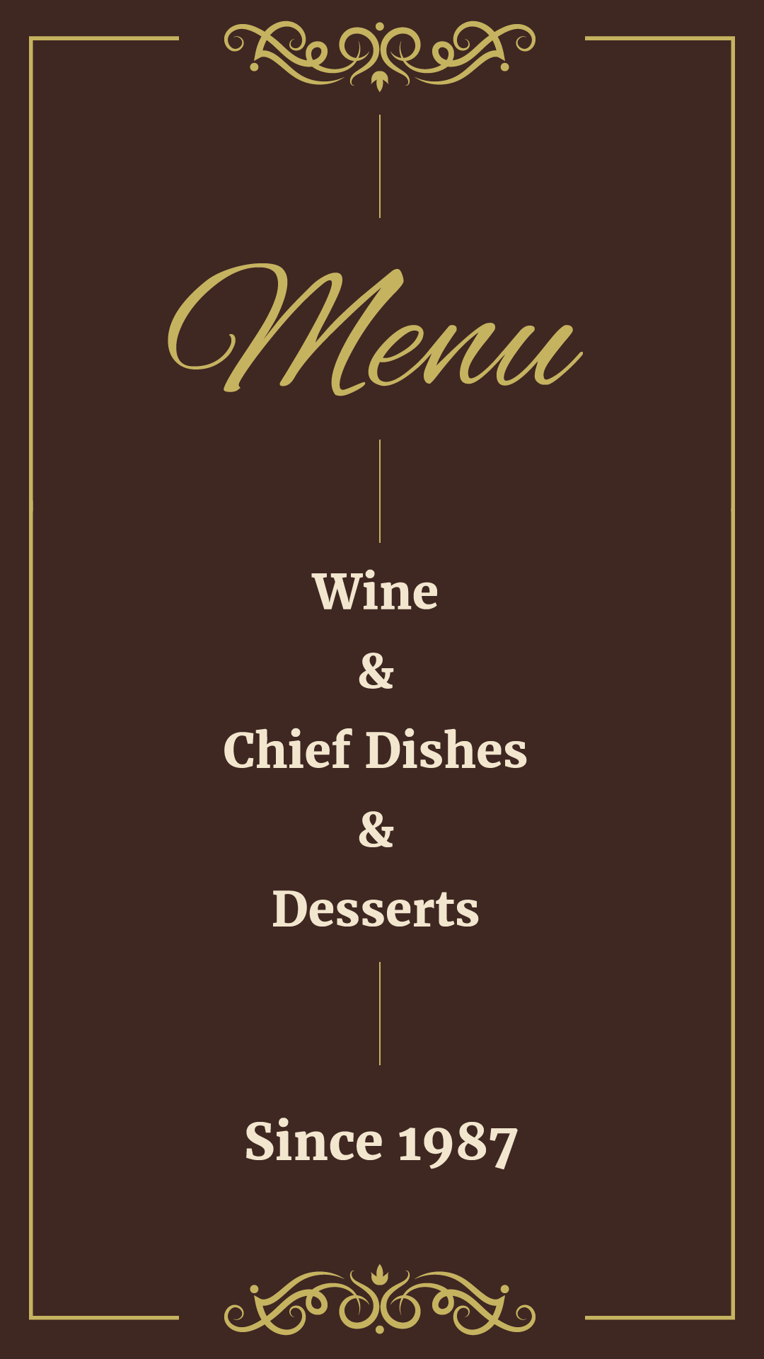 اسکرین شات 3 برنامه Vintage Design - Menu and Logo