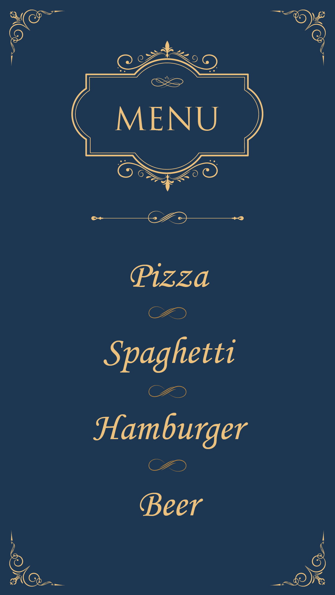اسکرین شات 4 برنامه Vintage Design - Menu and Logo