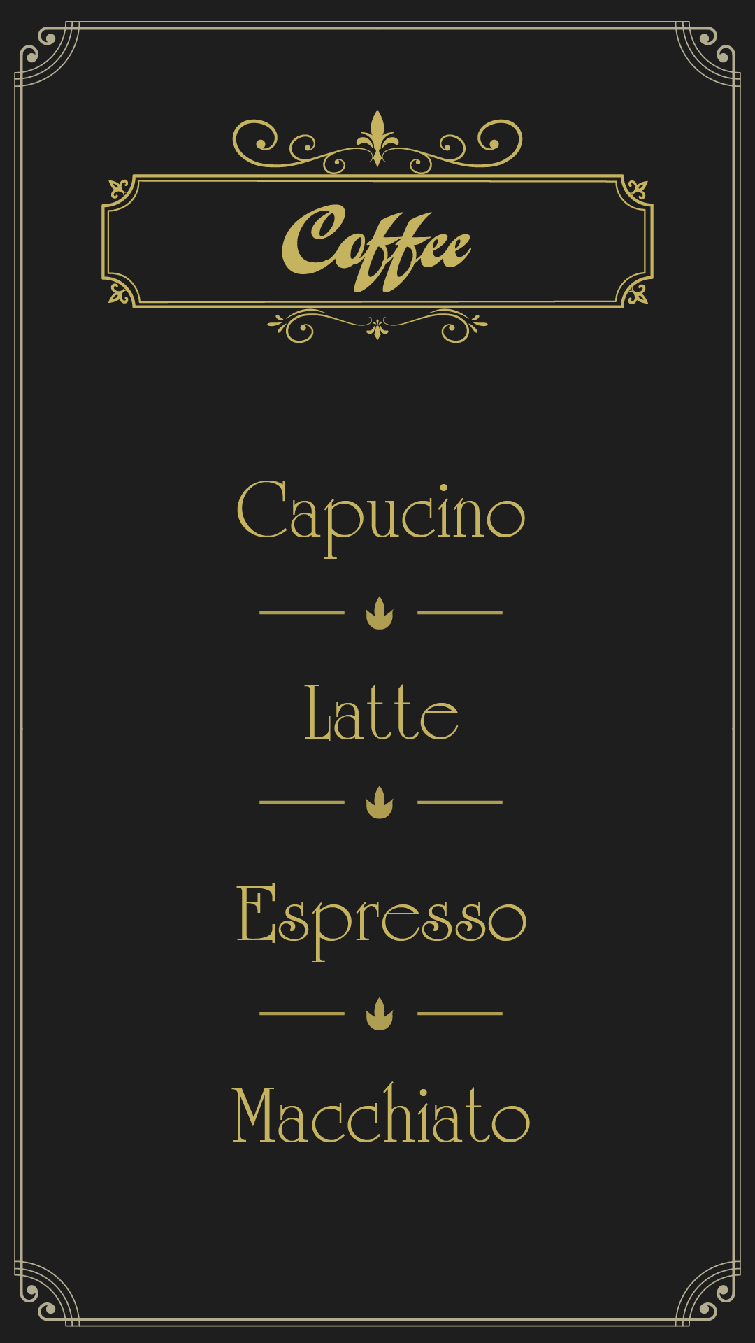 اسکرین شات 1 برنامه Vintage Design - Menu and Logo