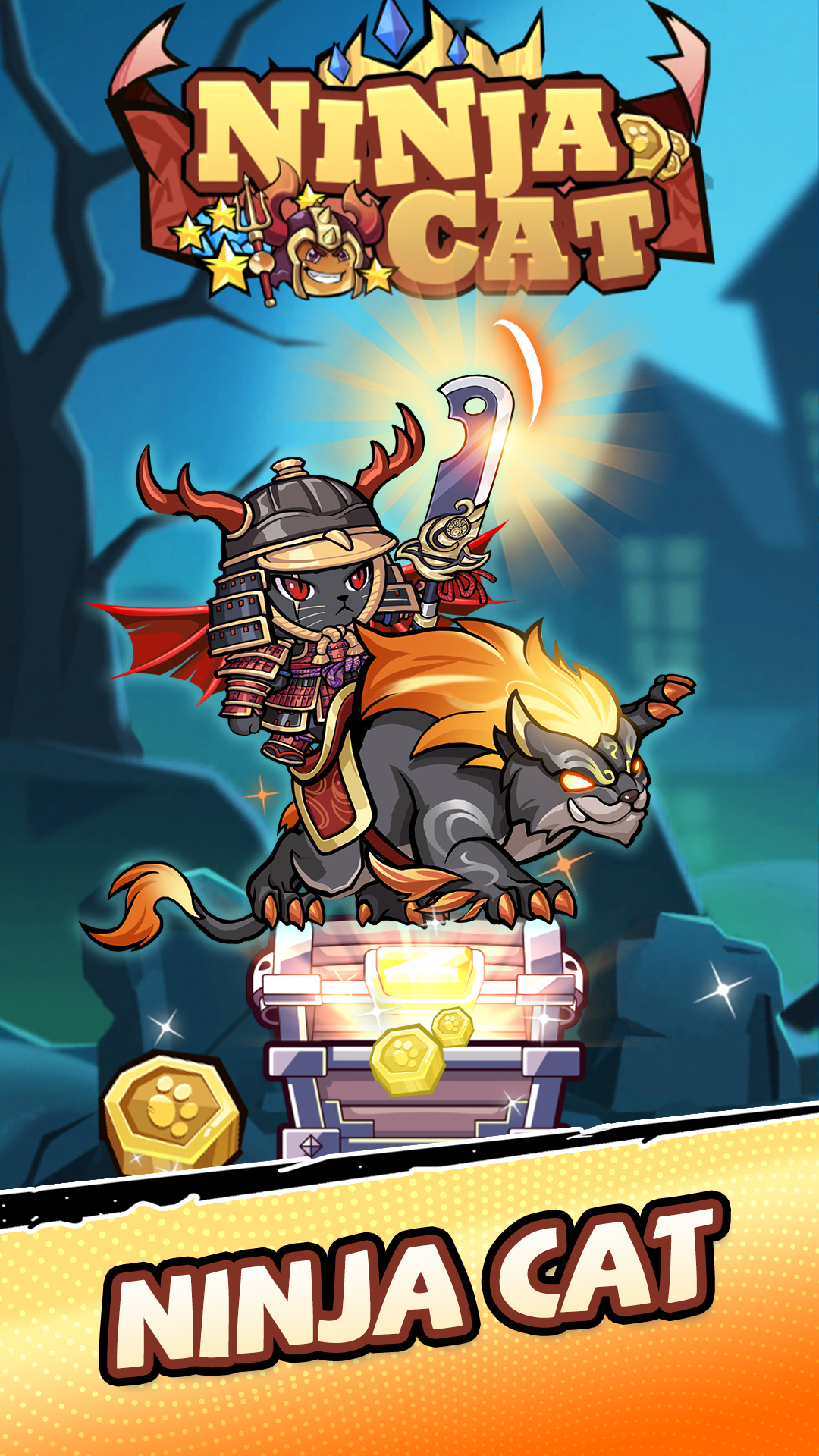 اسکرین شات 1 بازی Ninja Cat - Idle Arena
