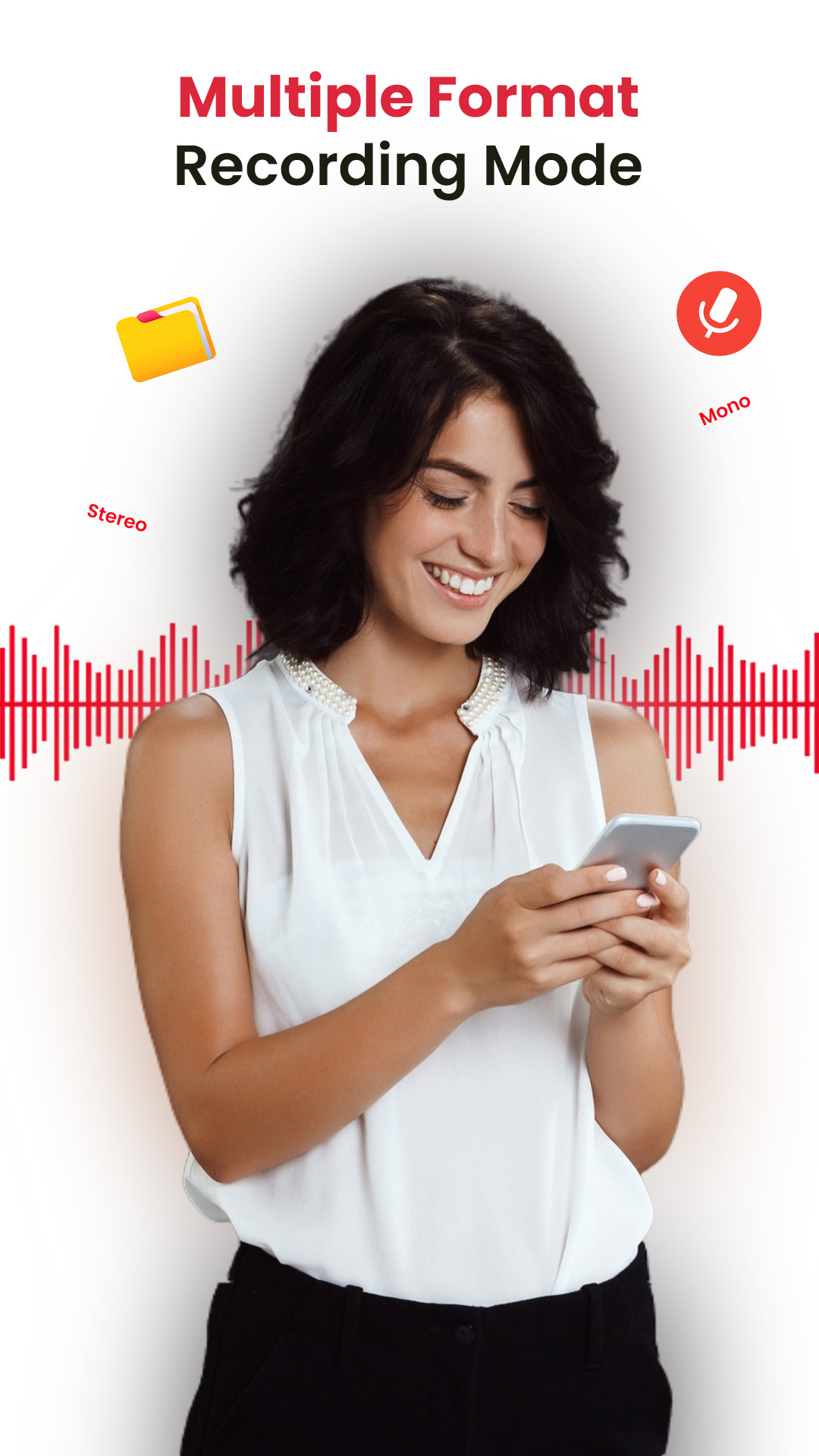 اسکرین شات 1 برنامه HQ Recorder - Record Audio