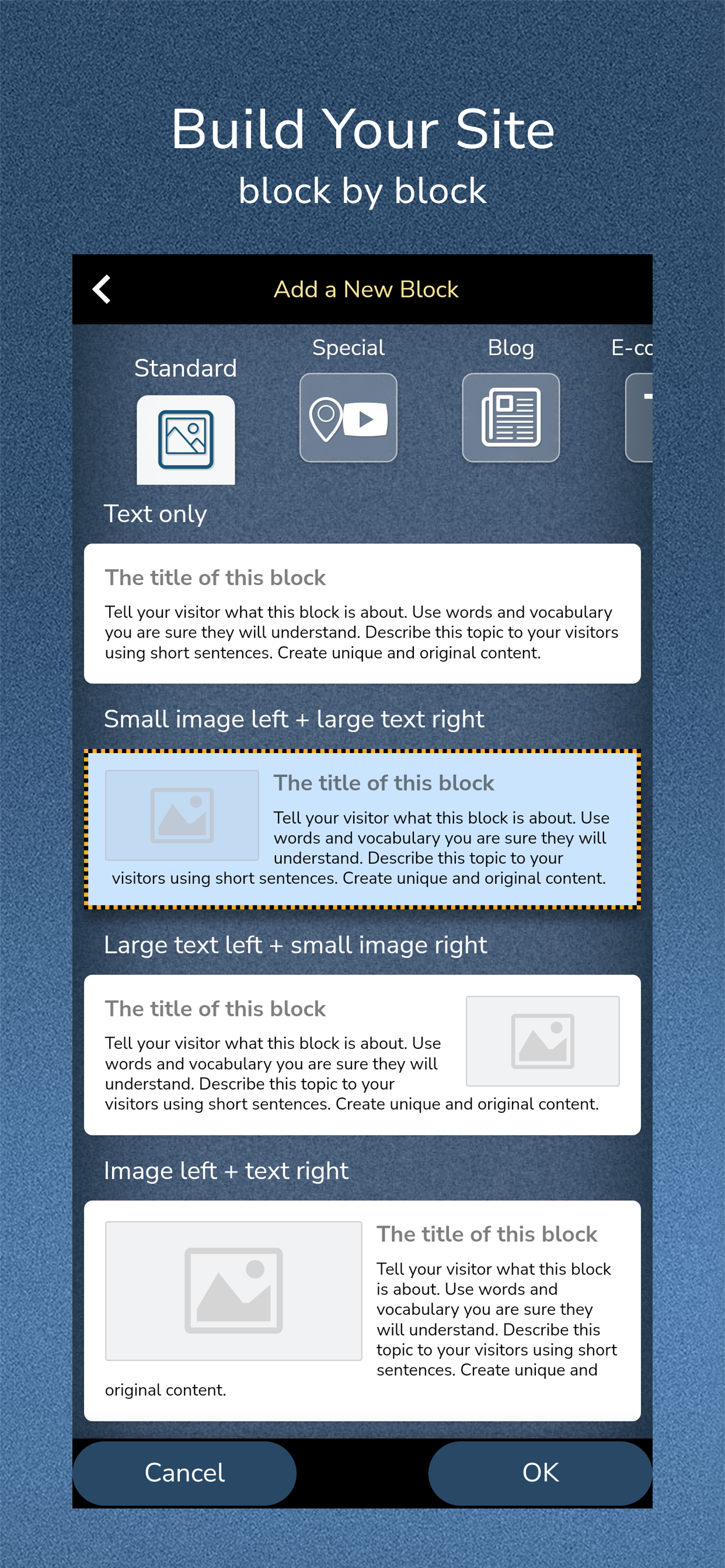 اسکرین شات 7 برنامه Website Builder for Android
