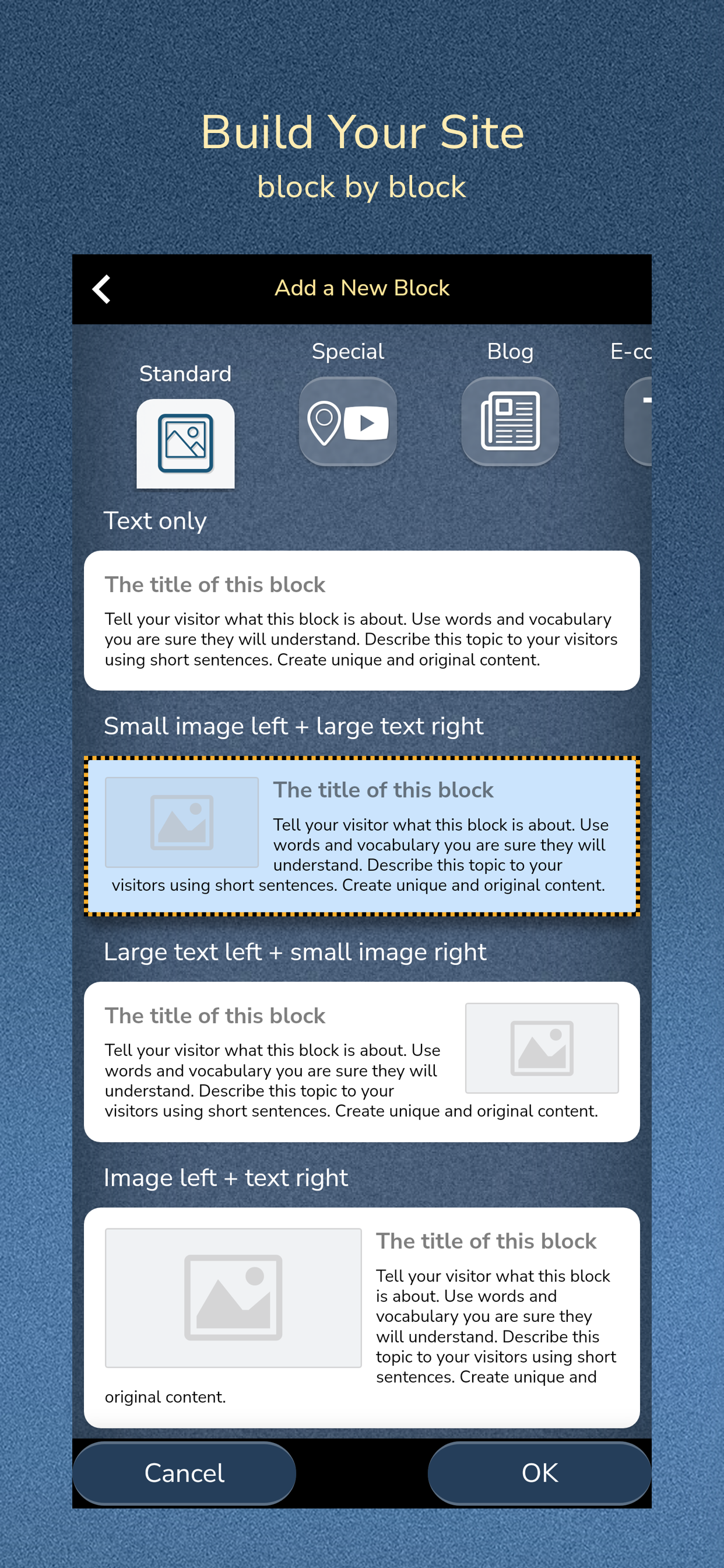 اسکرین شات 7 برنامه Website Builder for Android