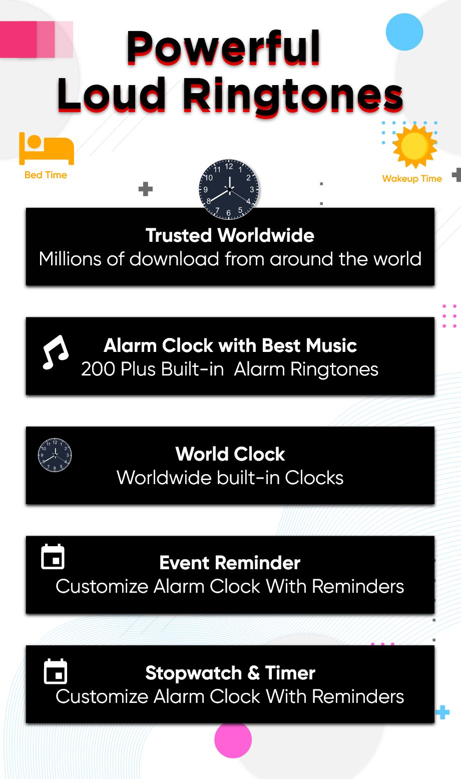 اسکرین شات 5 برنامه Alarm Clock - Wake Up Alarm
